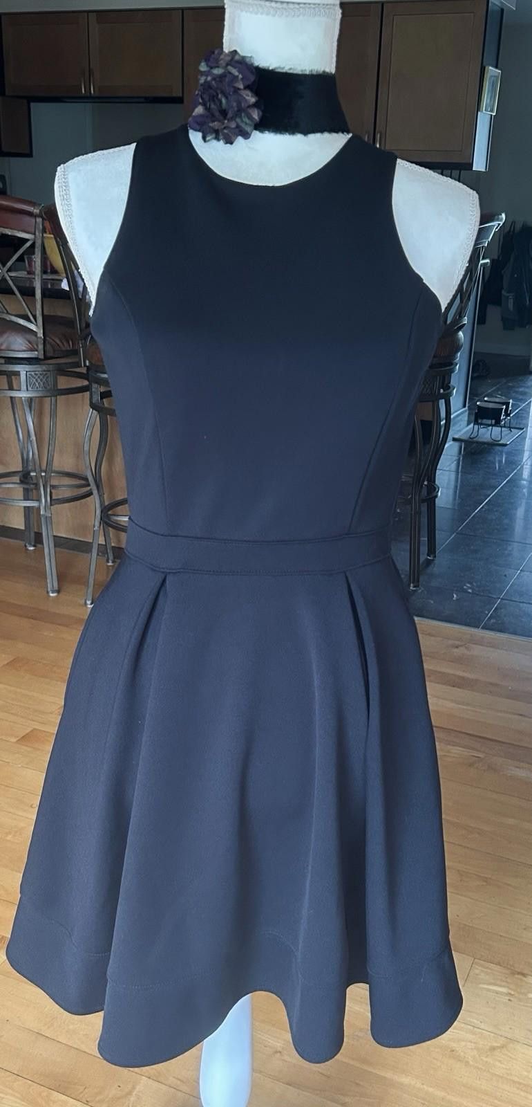 Other Nanette Lepore Lamour black pleated Lined dress size S LBD Size S / US 4 / IT 40 - 2 Thumbnail