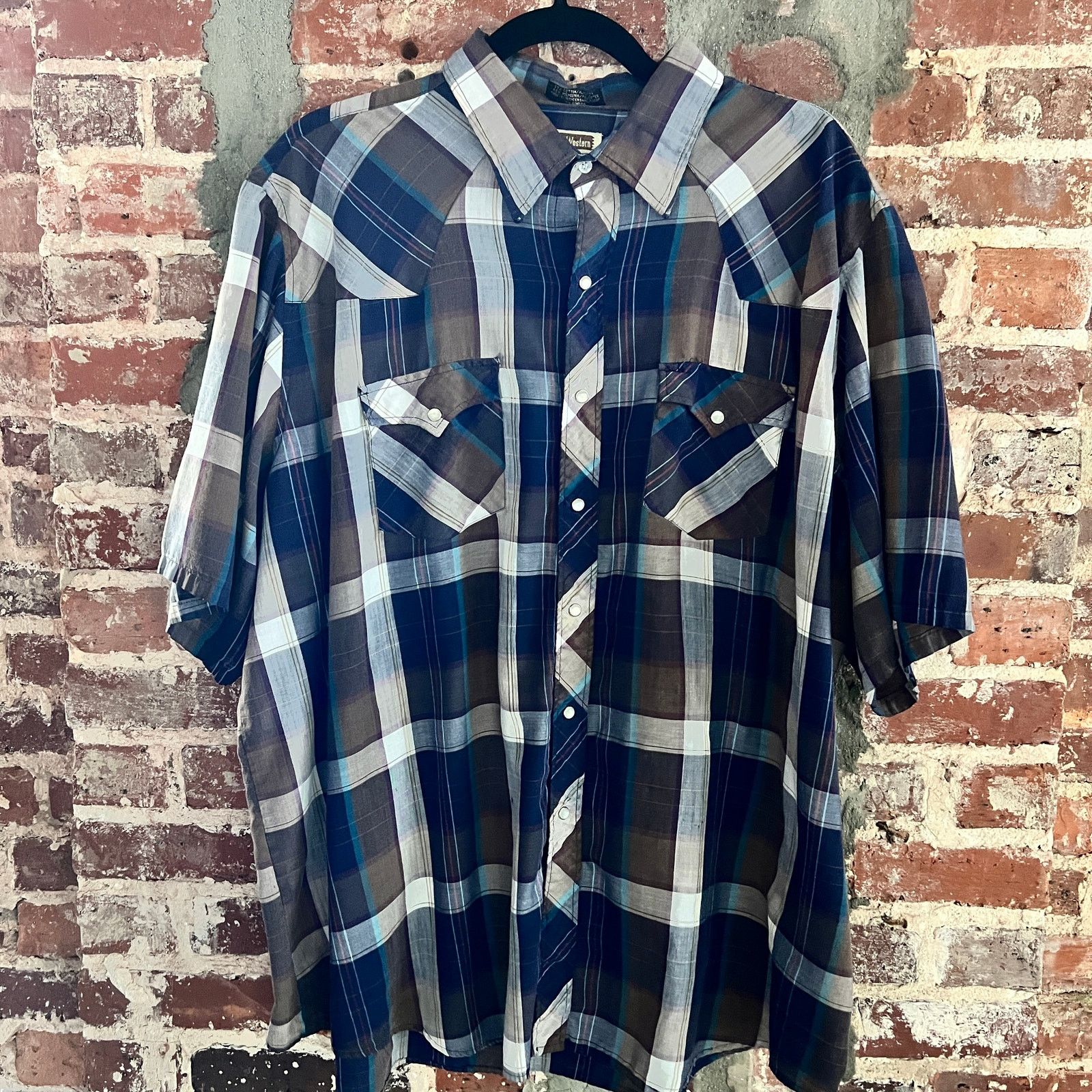 Vintage VTG Youngbloods Paper Thin Pearl Snap Shirt XXL 27.5x31 Size US XXL / EU 58 / 5 - 2 Thumbnail