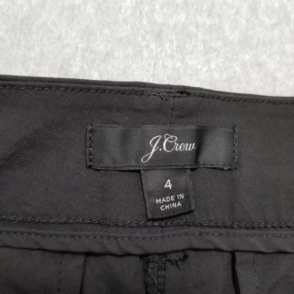 J.Crew J Crew Shorts Womens 4 Black Pockets Chino Casual Size 27" / US 4 / IT 40 - 6 Thumbnail