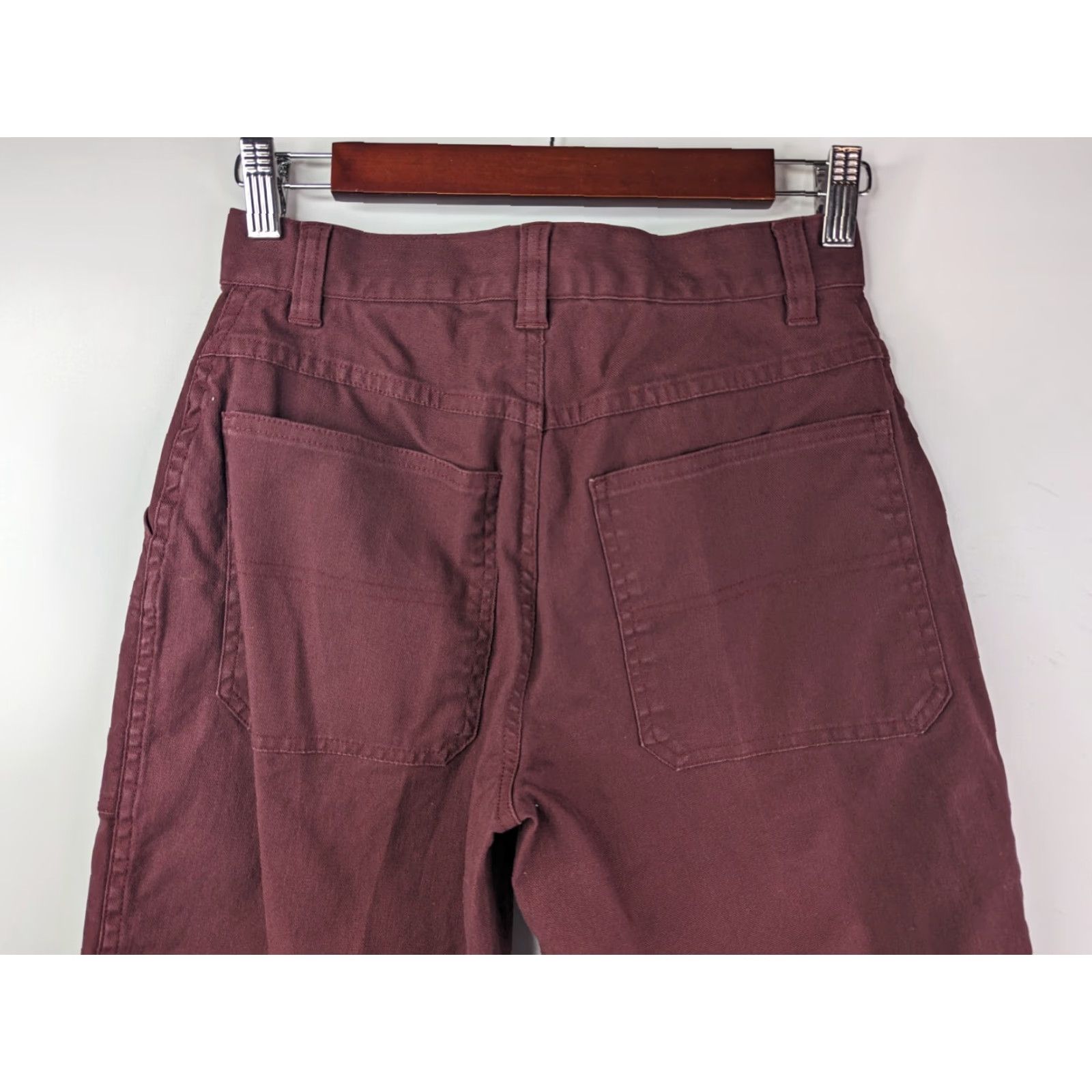Vintage **L.L. Bean Petite Maroon Women's Chino Pants Size 4 Flat Front** User: **L.L. Bean Women's Petite Maroon Chino Pants Size 4 Flat Front** Size 27" / US 4 / IT 40 - 5 Thumbnail