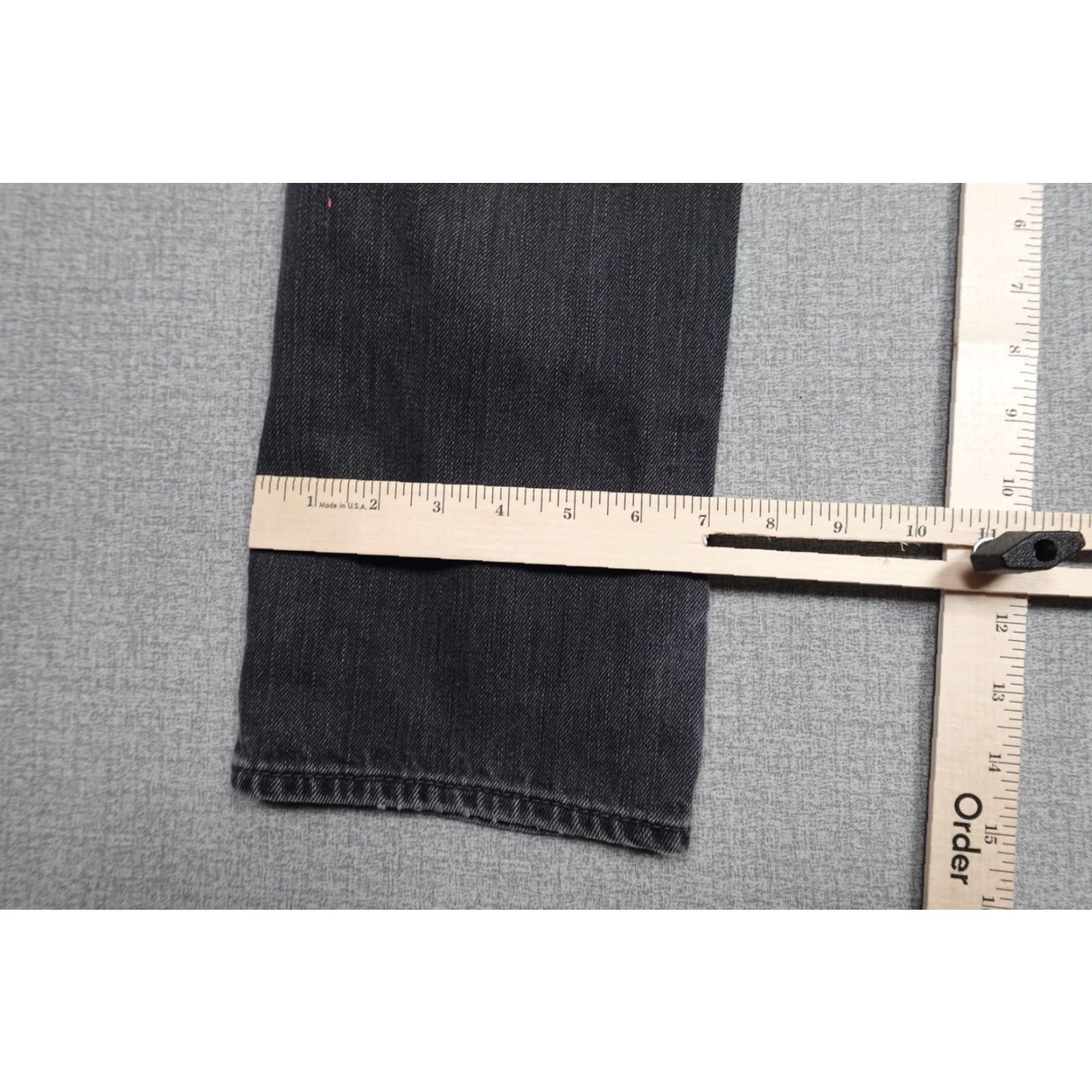 Levi's Levi's 511 Skinny Jeans Mens 33x30 Gray Wash Denim Pants Zip Fly Pocket Trims Leather Back Patch 5-Pocket Size US 33 - 6 Thumbnail