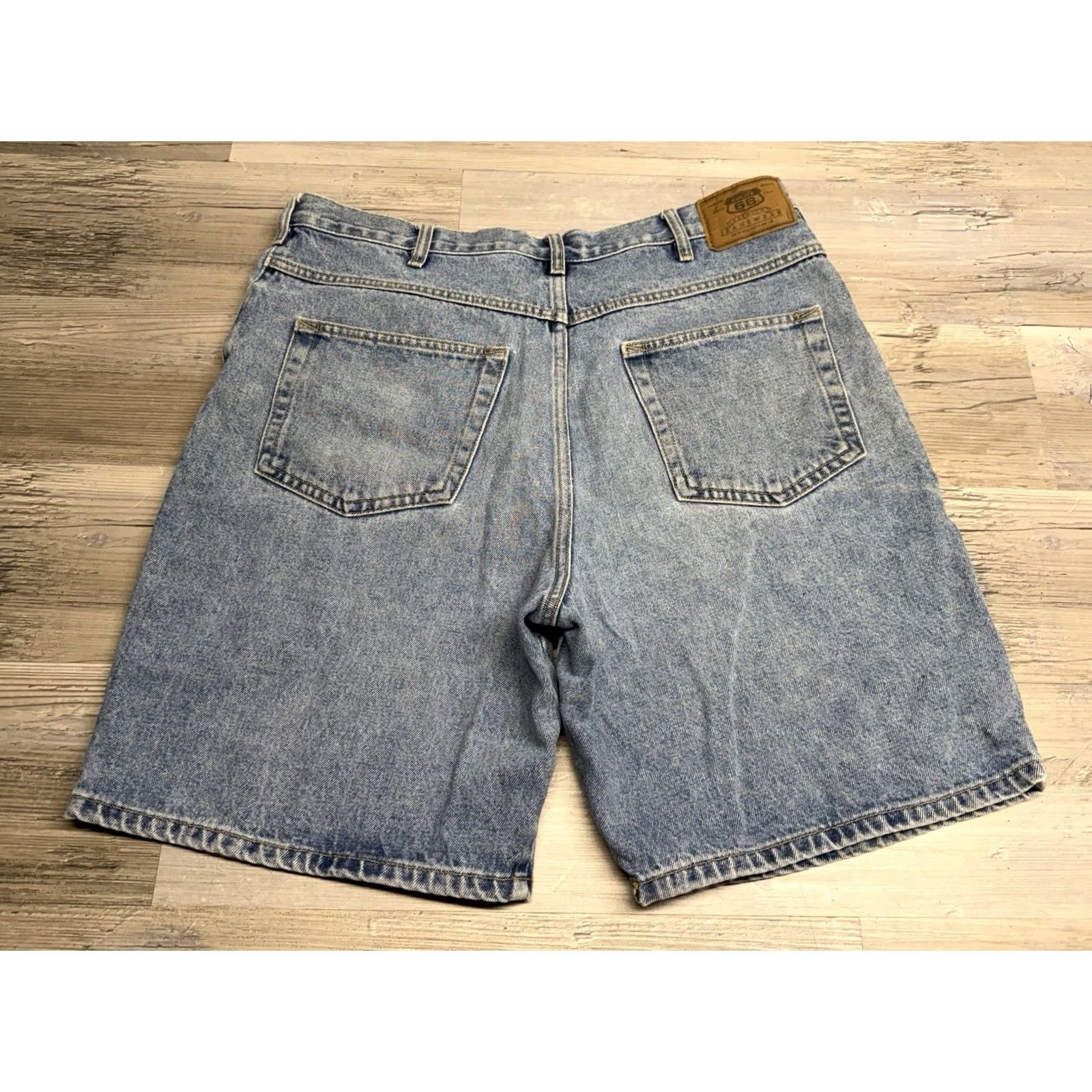 Route 66 VINTAGE Route 66 Blue Denim Jorts Shorts Men’s Size 36 Relaxed Fit 100% Cotton 90s Casual Size US 36 / EU 52 - 2 Thumbnail
