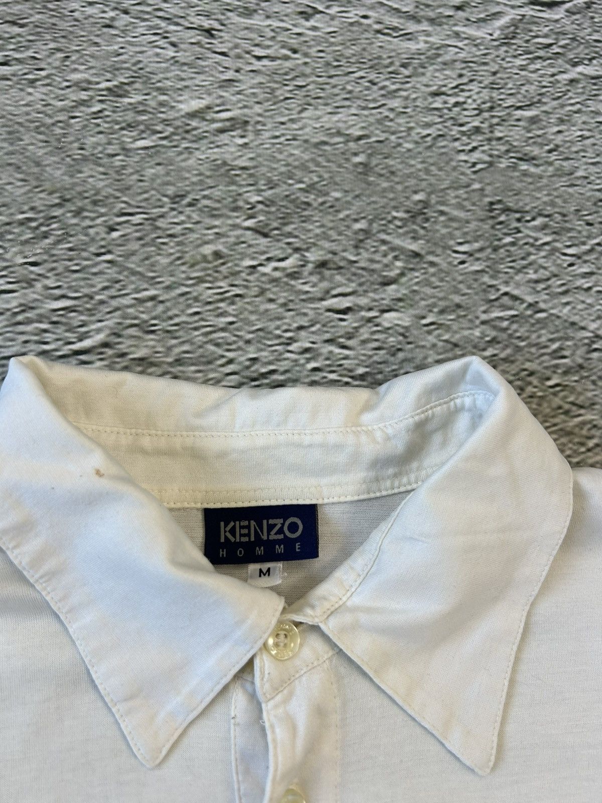 Kenzo Kenzo Long Sleeve T-Shirt Polo top white Homme Size US M / EU 48-50 / 2 - 2 Thumbnail