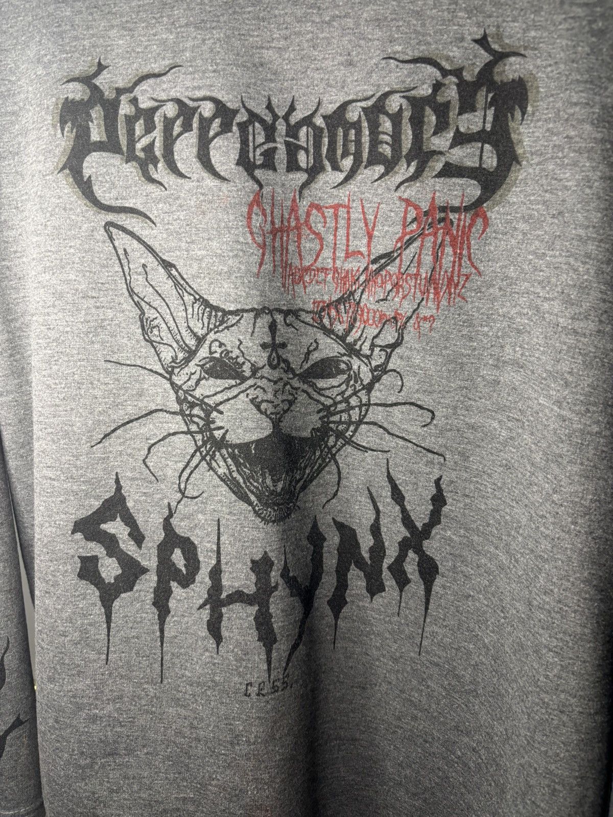 Other Grey Metal Band Themed Double Layer Long Sleeve T Shirt Size US L / EU 52-54 / 3 - 4 Thumbnail