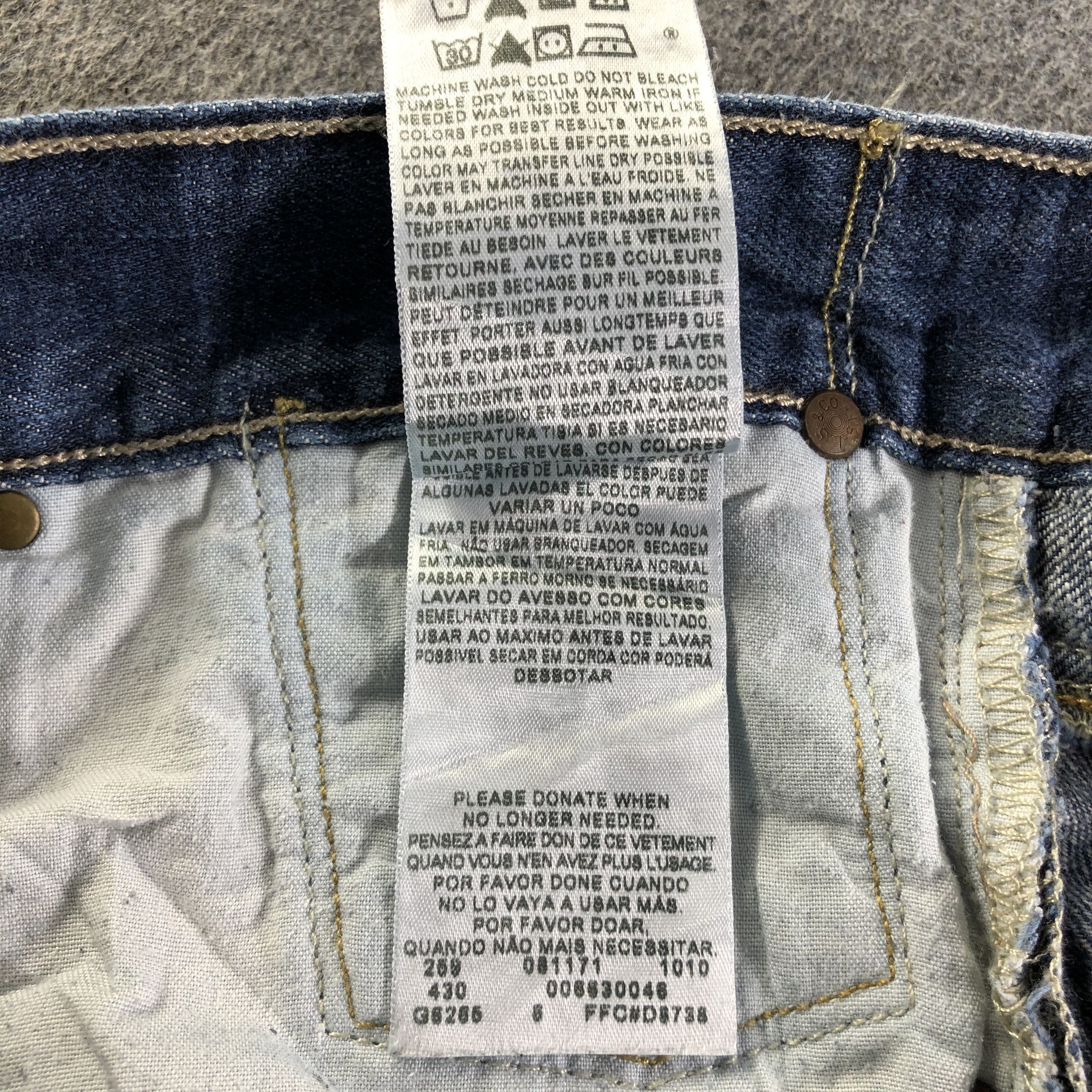 Levi's Vintage Blue Wash Levis 514 Jeans-J4181 Size US 33 - 10 Thumbnail