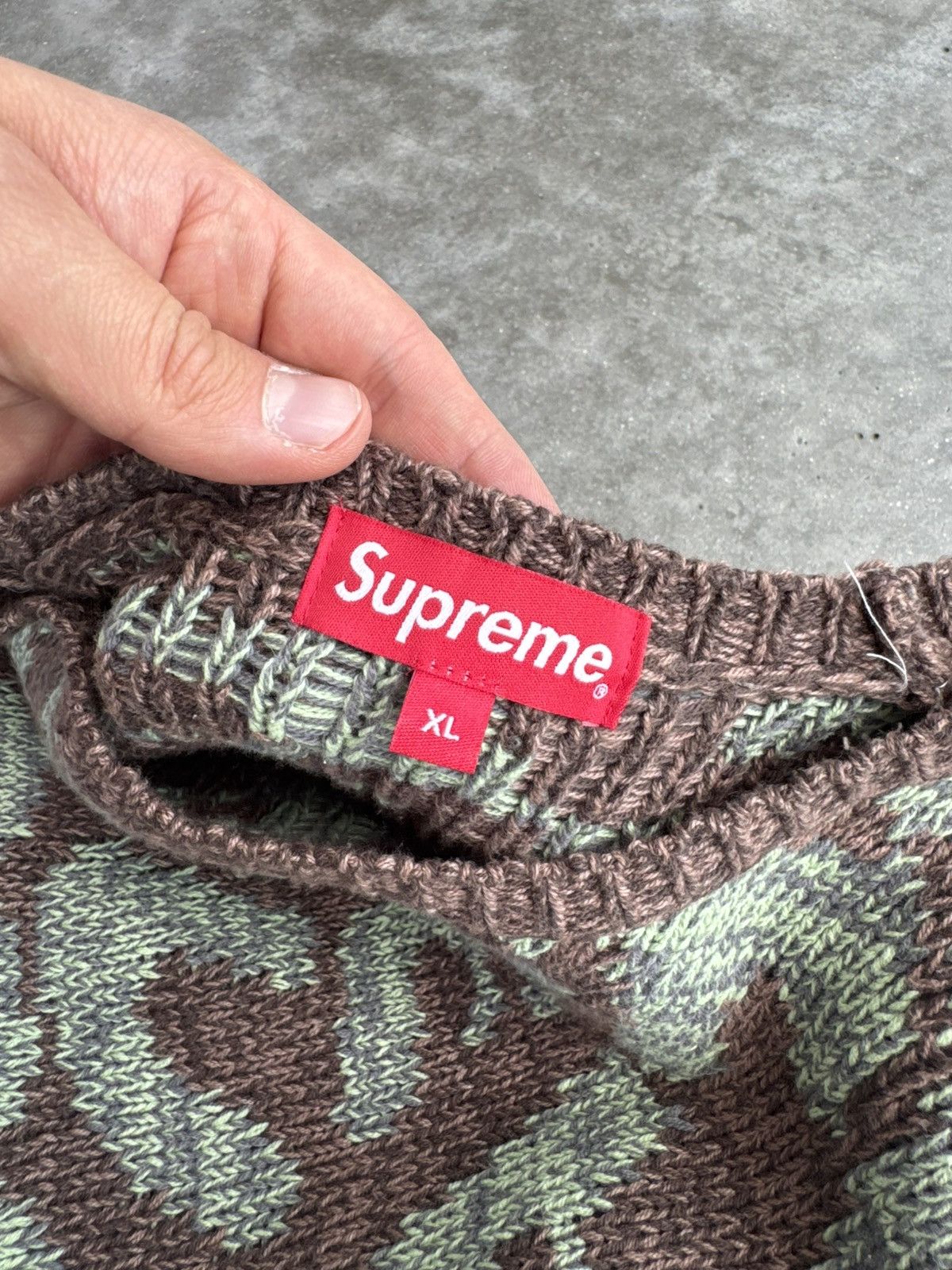 Supreme Supreme sweater knit hype streetwear grail logo skateboard Size US XL / EU 56 / 4 - 6 Thumbnail