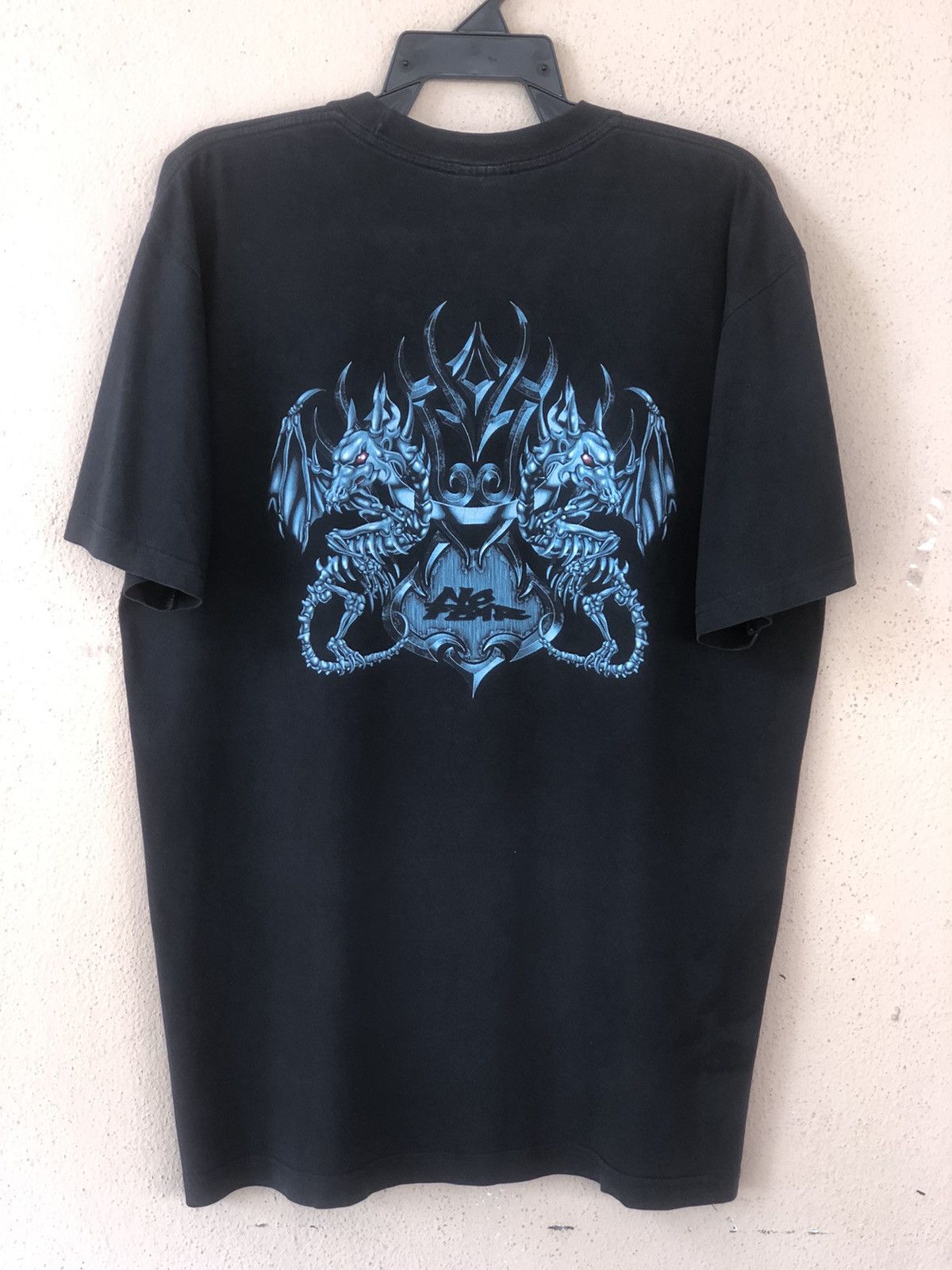No Fear × Vintage Vintage No Fear Twin Dragon Streetwear Tee Size US XL / EU 56 / 4 - 1 Thumbnail