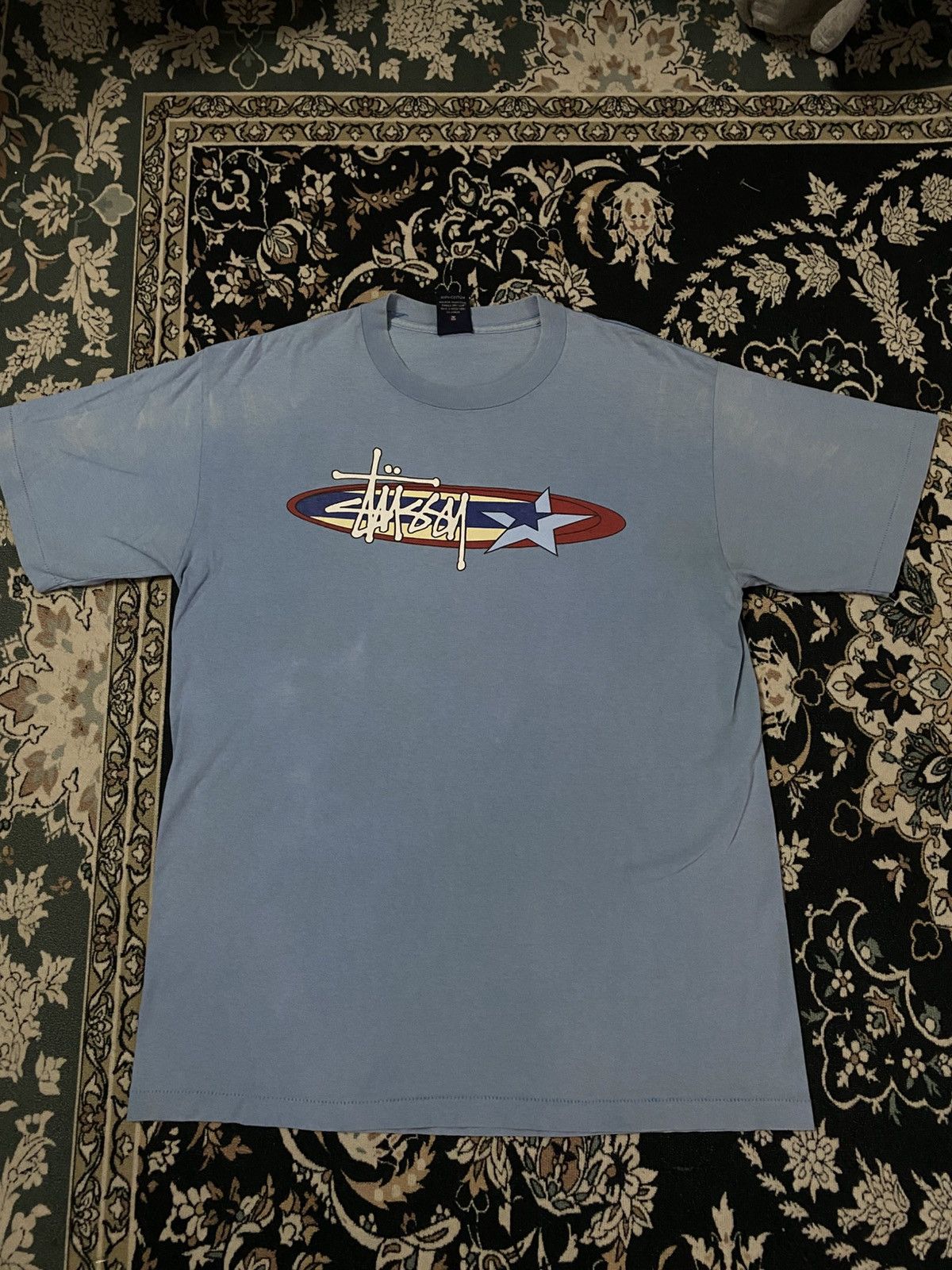 Stussy × Vintage Stussy vtg tee Size US L / EU 52-54 / 3 - 1 Thumbnail