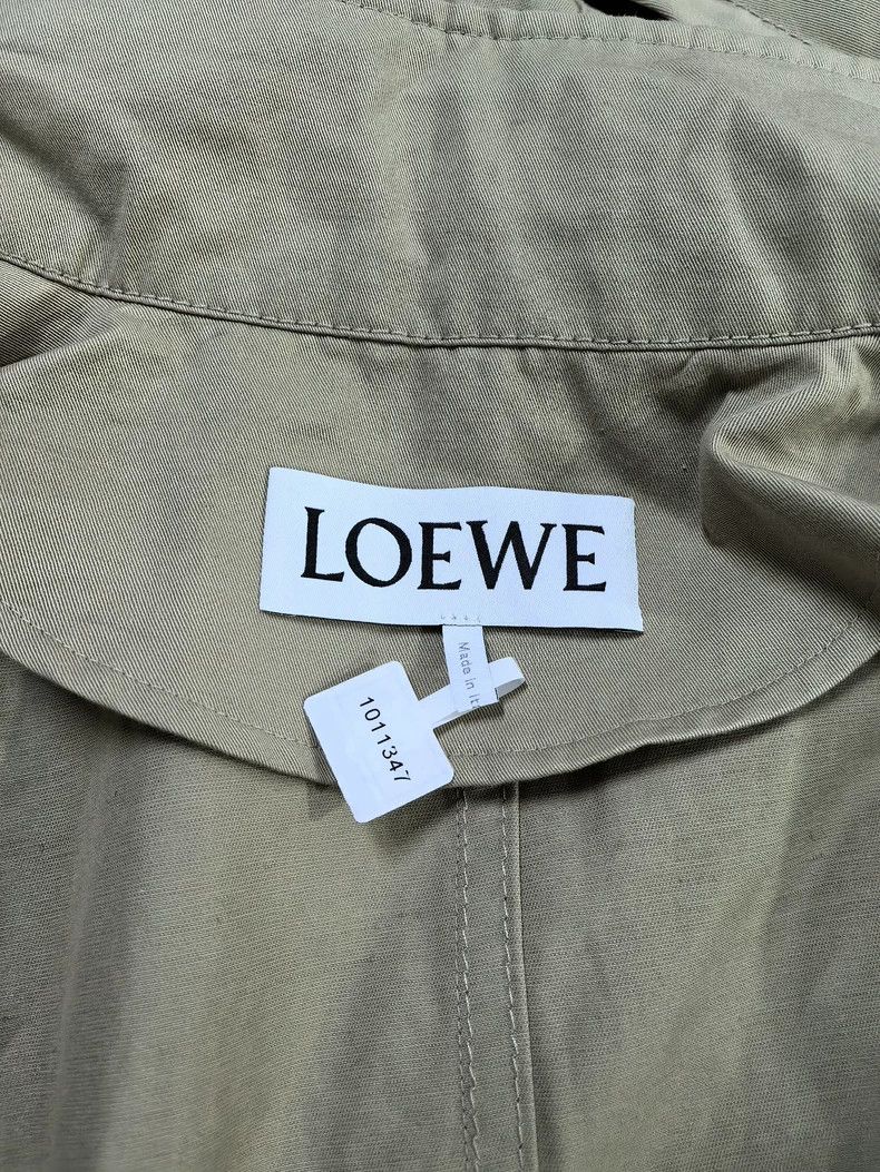 Loewe Loewe A cotton and linen overcoat with a hooded pike coat Size 4XL / US 24-26 - 6 Thumbnail