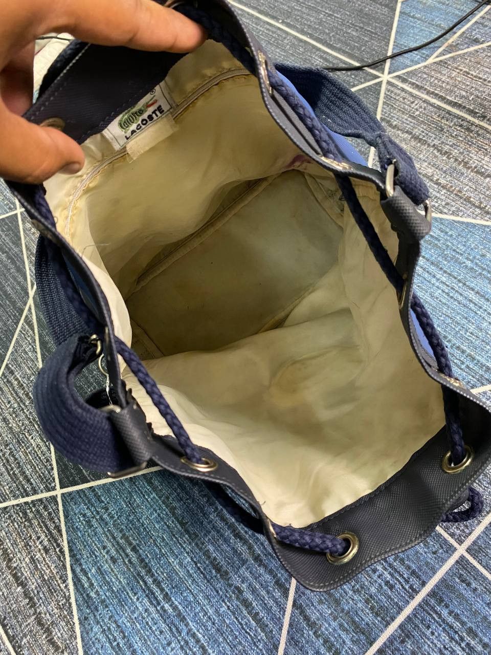 Lacoste × Vintage Vintage Lacoste Bucket Bag Size ONE SIZE - 10 Thumbnail