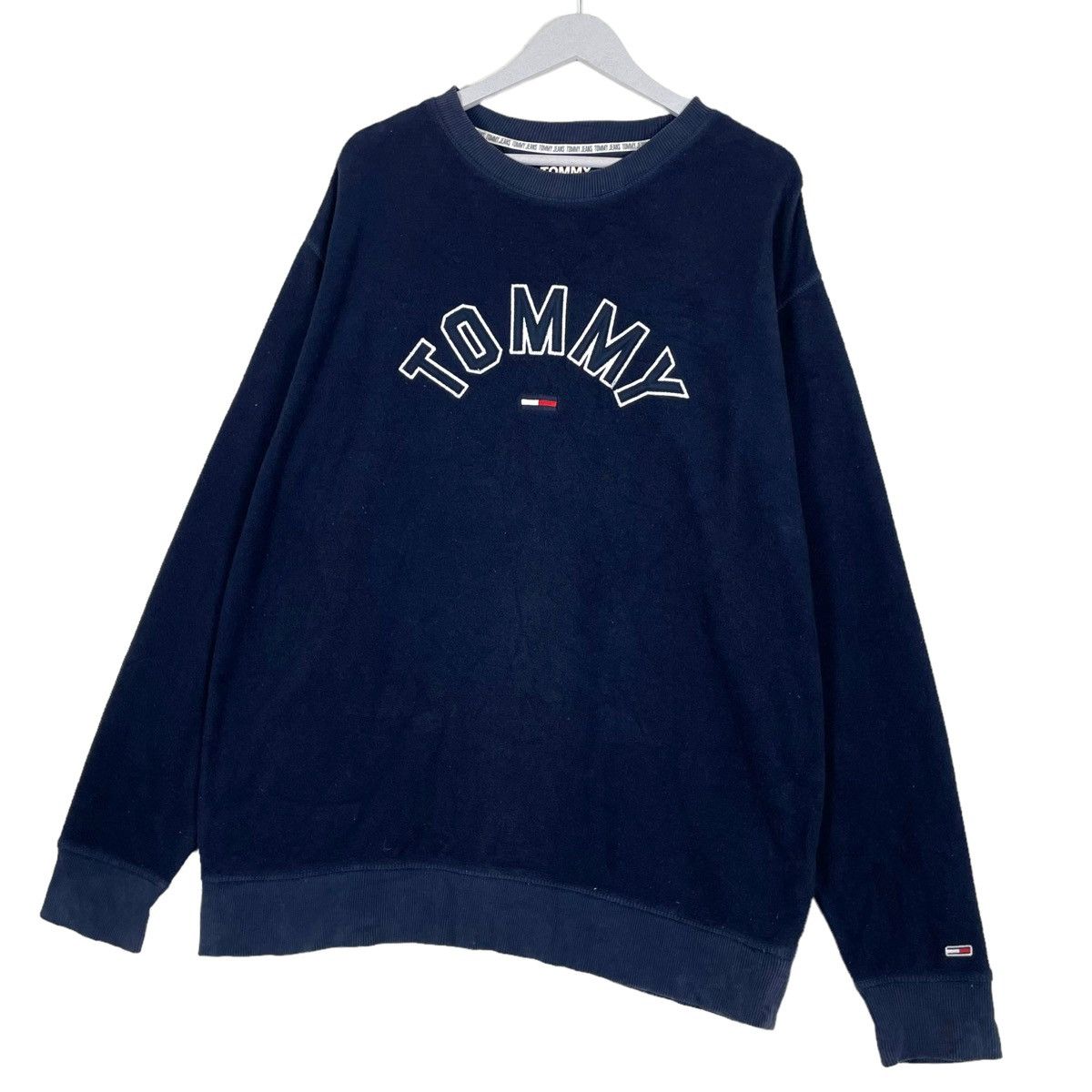 Tommy Hilfiger 💥TOMMY HILFIGER CREWNECK LOGO PULLOVER BAGGY SWEATSHIRT Size US L / EU 52-54 / 3 - 2 Thumbnail