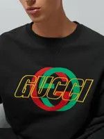 Gucci o1mt1gz0226 Cotton Jersey Sweatshirt With Embroidery Black Size US XXS / EU 40 - 3 Thumbnail