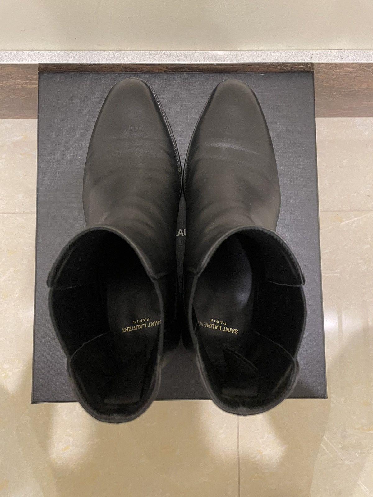 Saint Laurent Paris × Yves Saint Laurent YSL Wyatt Chelsea Boots Size US 9.5 / EU 42-43 - 2 Thumbnail