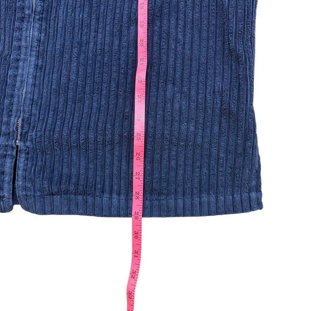 Vintage Vintage 90s Y2K Navy Blue Limited Chinos Zipup Thick Corduro Size US L / EU 52-54 / 3 - 7 Thumbnail