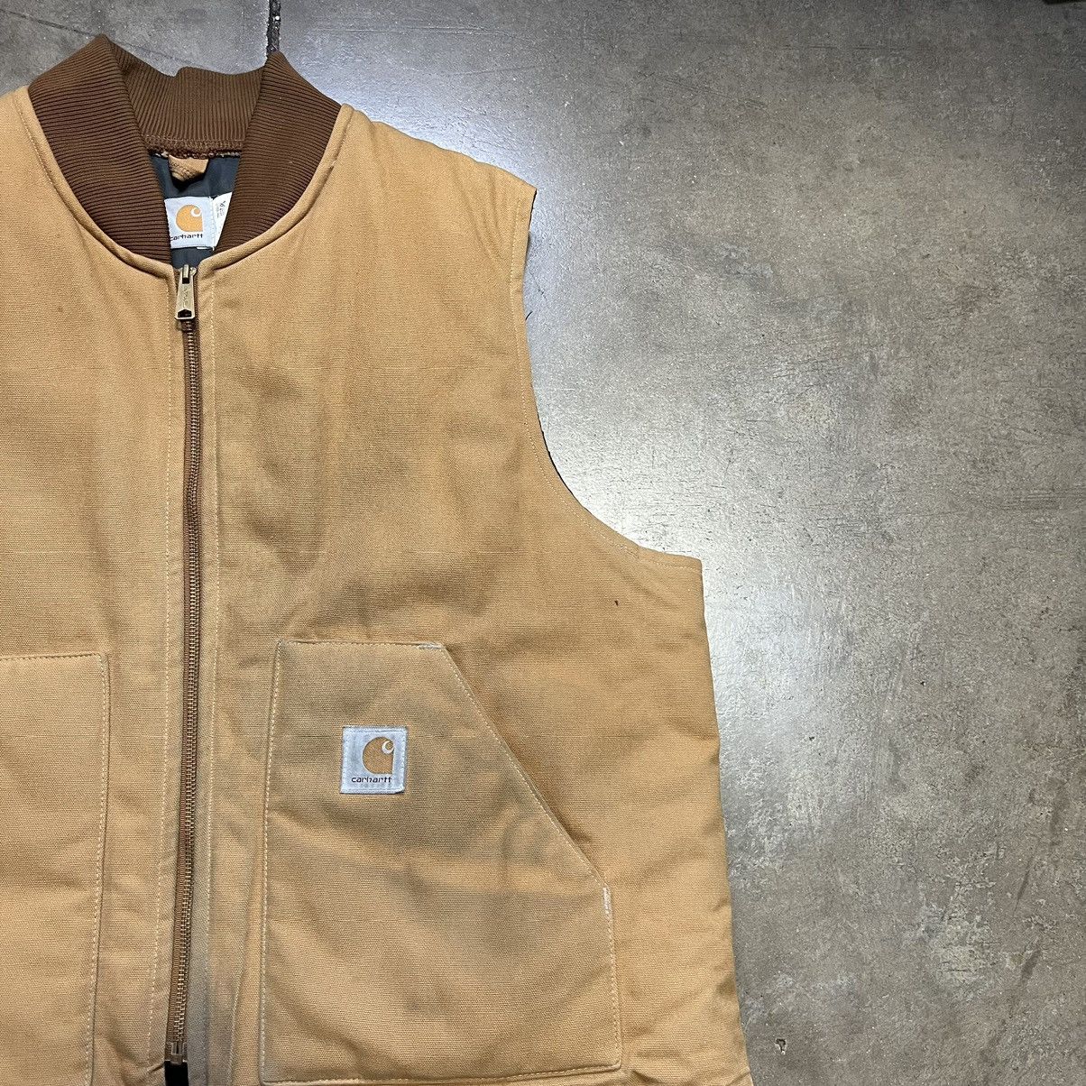 Carhartt × Vintage Vintage 90s Carhartt Vest Workwear Utility Made in USA Boxy Size US XXL / EU 58 / 5 - 3 Thumbnail