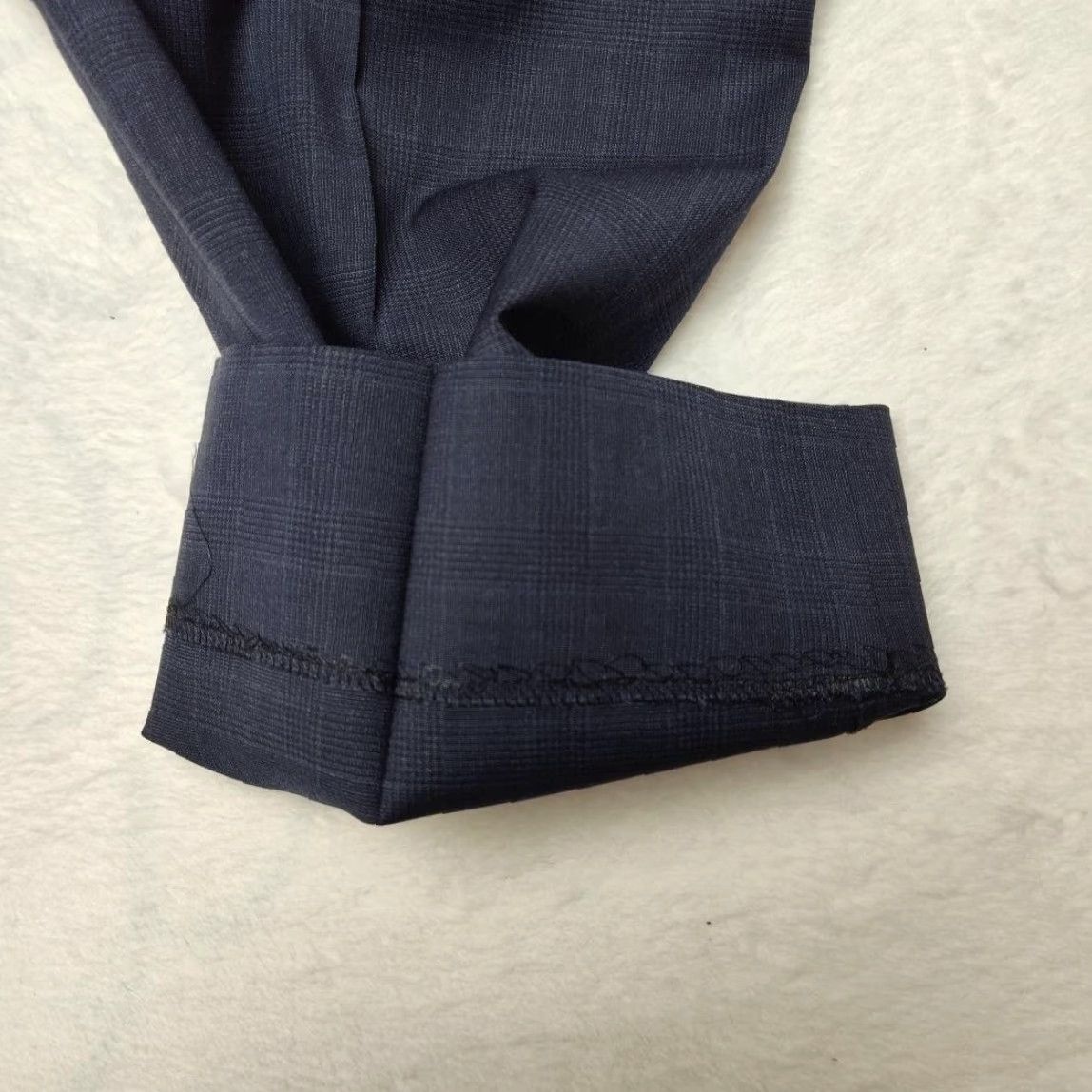 Pal Zileri Pants Men 36x29 Blue Plaid Wool Dress Trousers Slim Fit Made In  Italy