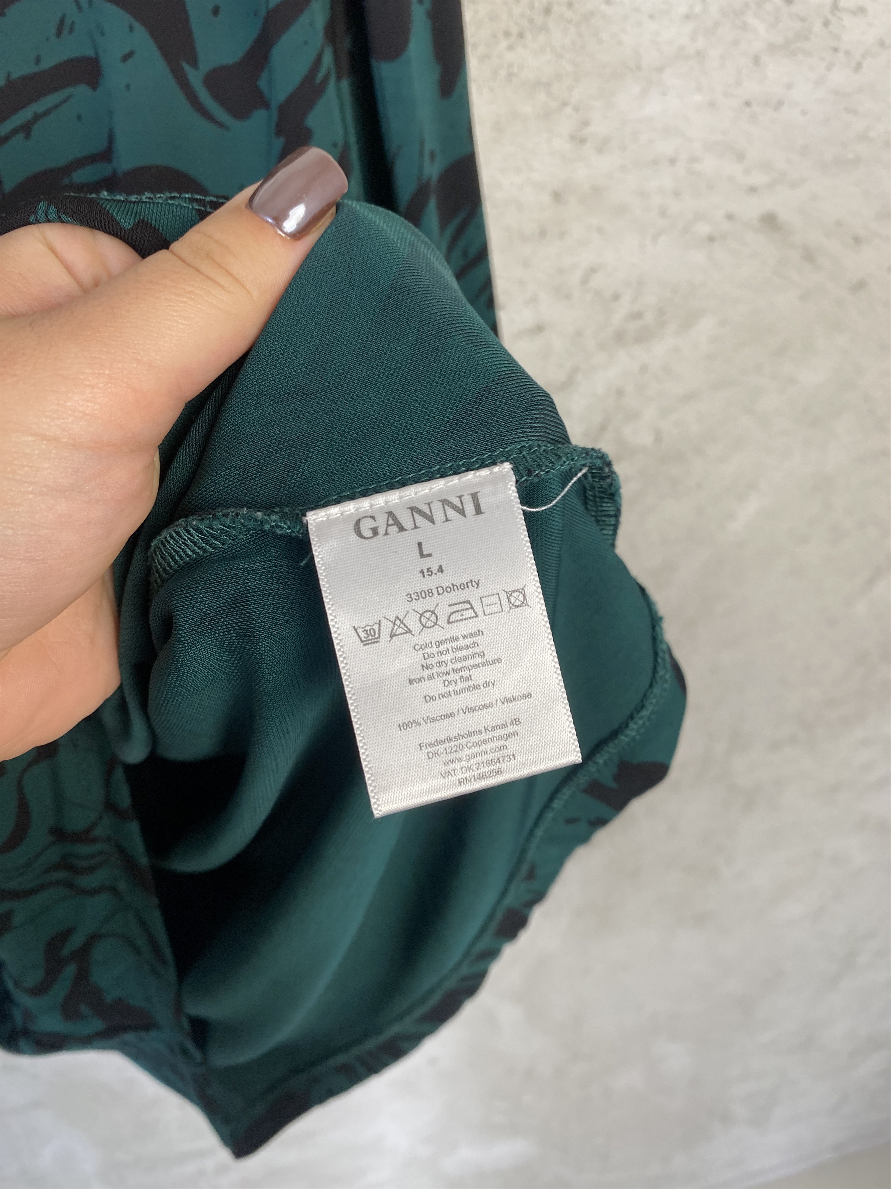 Ganni Ganni Doherty viscose shirt blouse casual Size L / US 10 / IT 46 - 4 Thumbnail