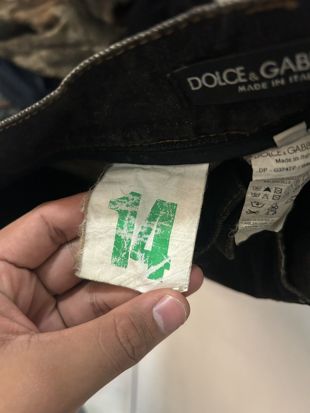 Dolce & Gabbana × Japanese Brand Dolce Gabbana Distressed Black Jeans Size US 37 - 19 Thumbnail