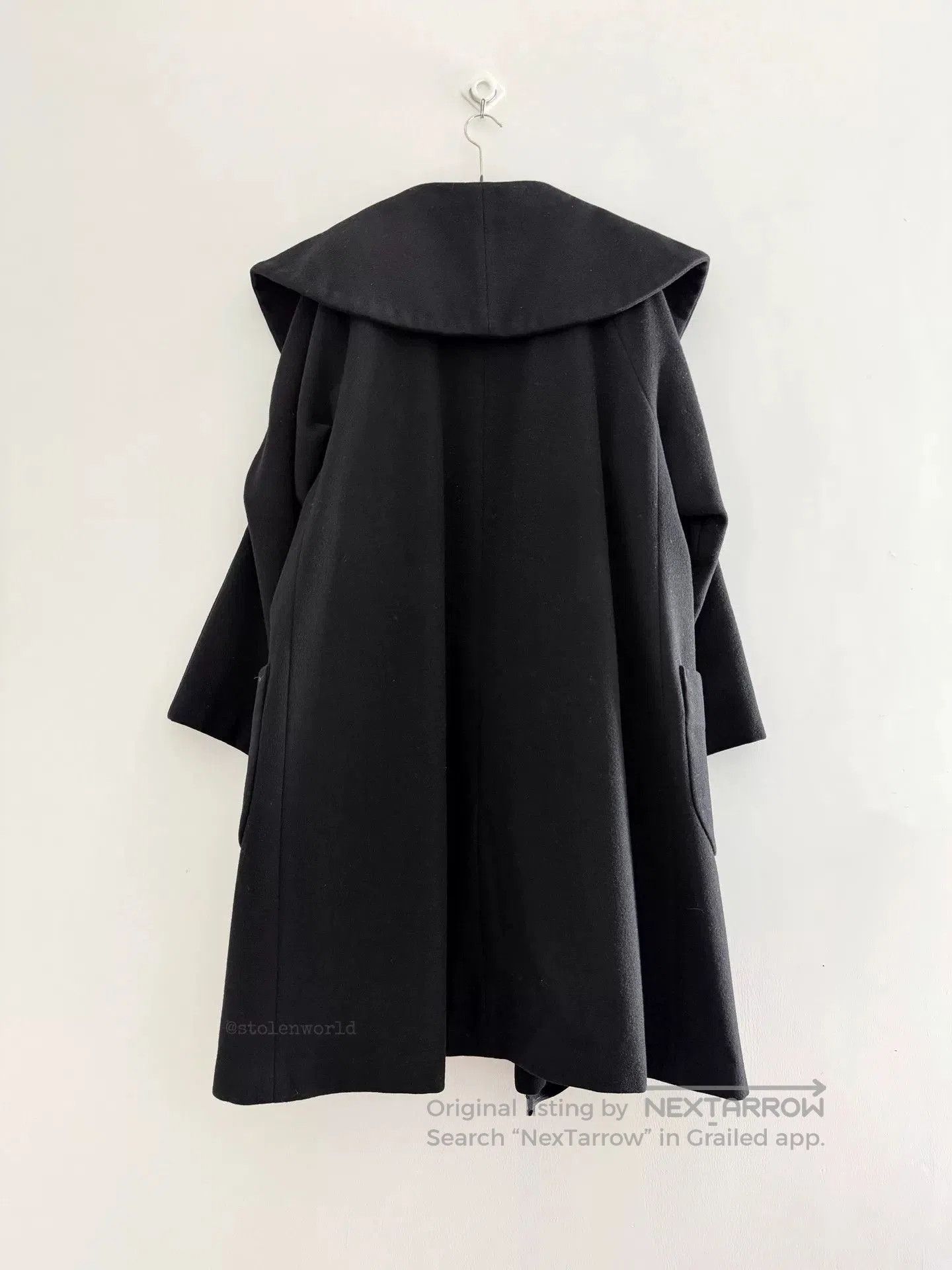 Y's Y's Wool Oversized Coat. Size L / US 10 / IT 46 - 6 Thumbnail