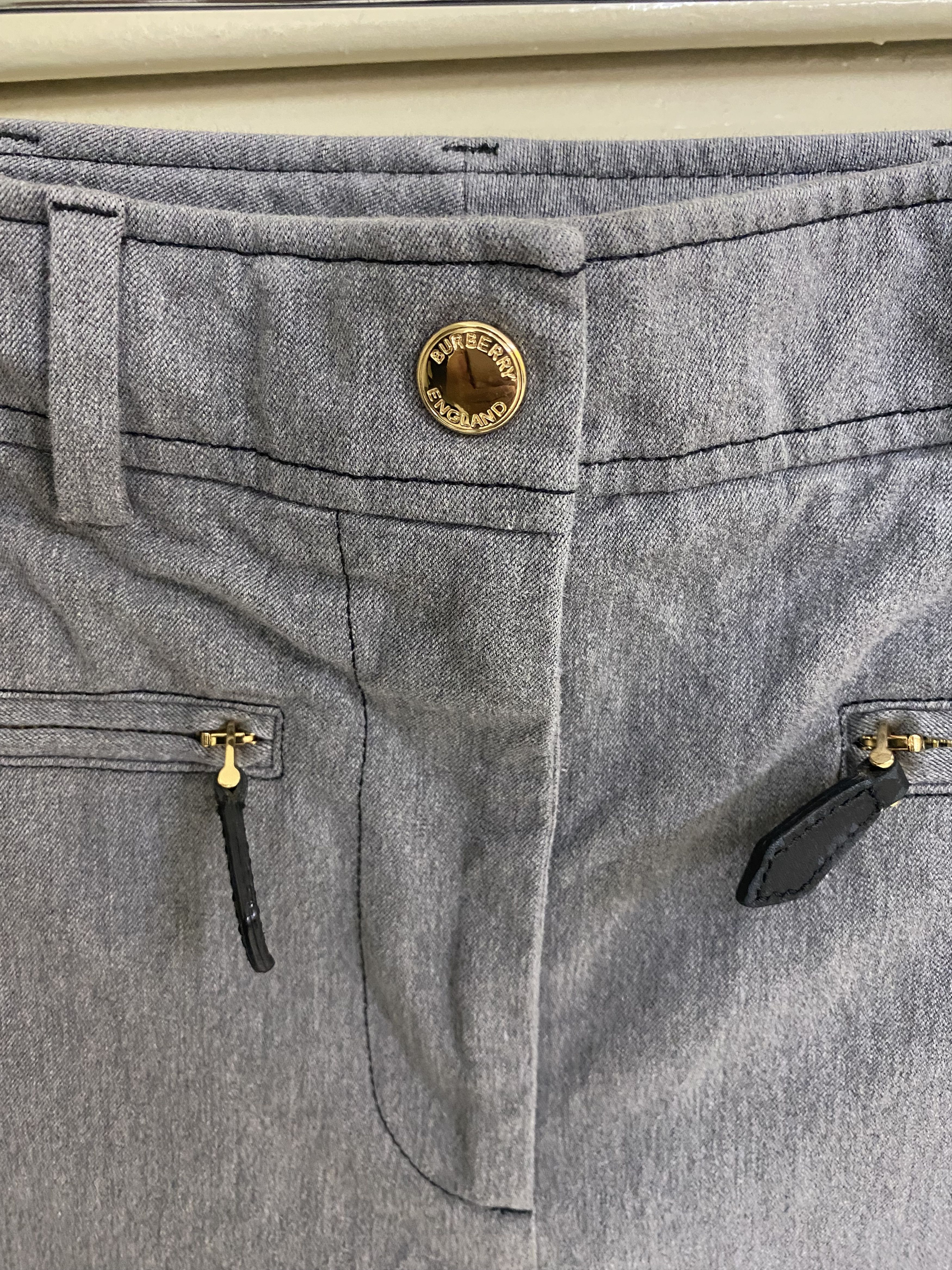 Burberry Burberry Jodie Grey Melange Equestrian Ankle Pants Size 25" / US 0 / IT 36 - 5 Thumbnail