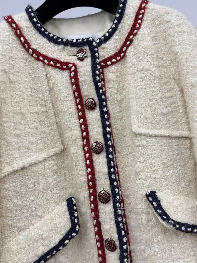 Chanel Chanel Preview series red and blue rolled-edged jacket Size XS / US 0-2 / IT 36-38 - 2 Thumbnail