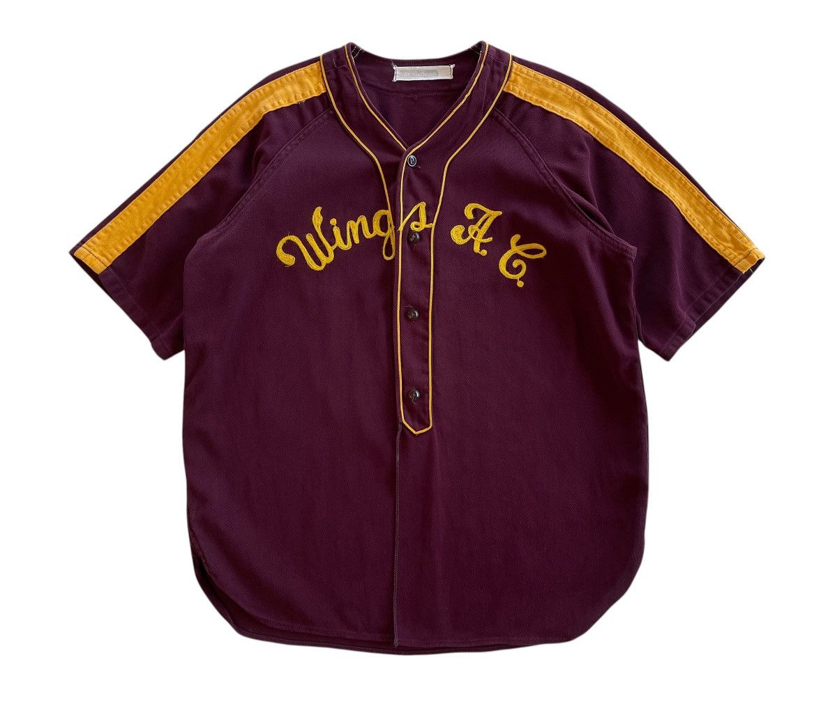 Vintage 90s Bull Uniform Baseball Cotton Shirt Size US L / EU 52-54 / 3 - 2 Thumbnail