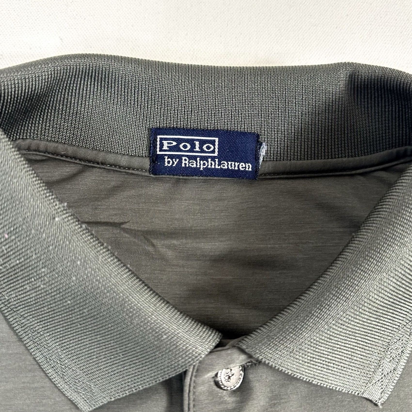 Polo Ralph Lauren VINTAGE Polo Ralph Lauren Polo Shirt Mens XL Gray 100% Silk Short Sleeve Size US XL / EU 56 / 4 - 6 Thumbnail
