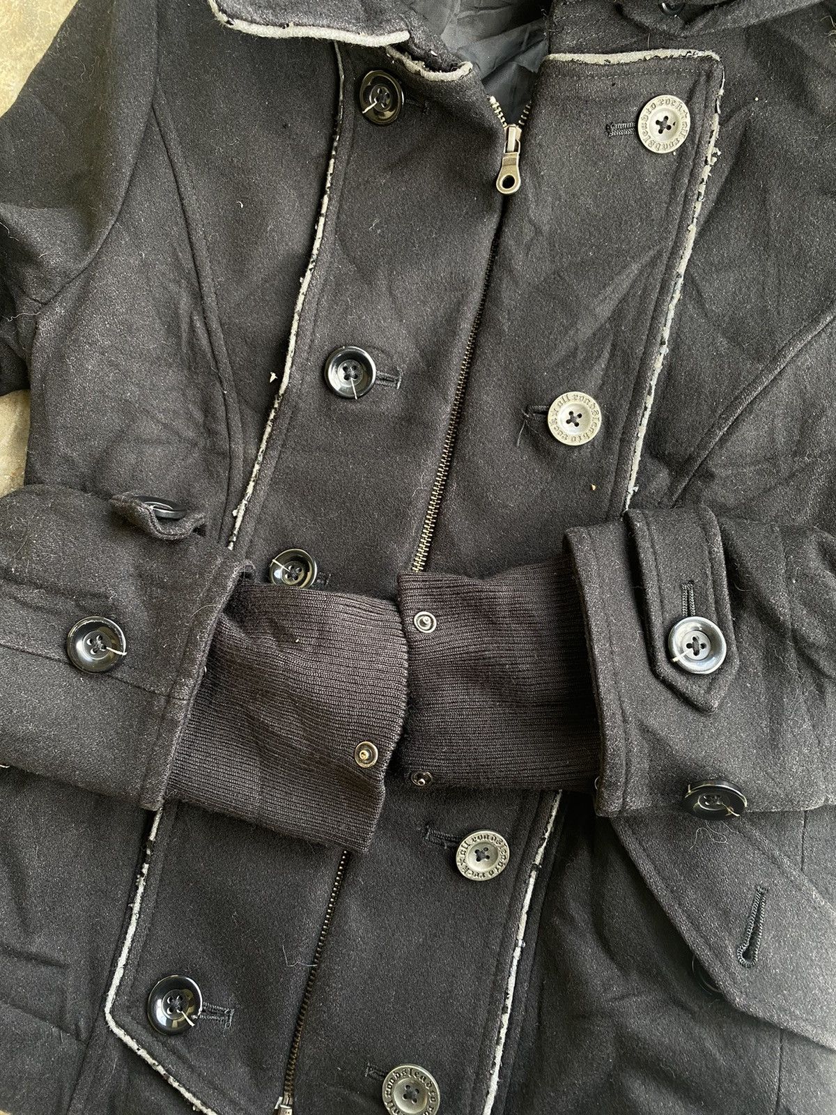 PPFM × Vintage 💥RARE💥Vintage PPFM Jacket Fur Hoodie jacket punk style Size US S / EU 44-46 / 1 - 3 Thumbnail