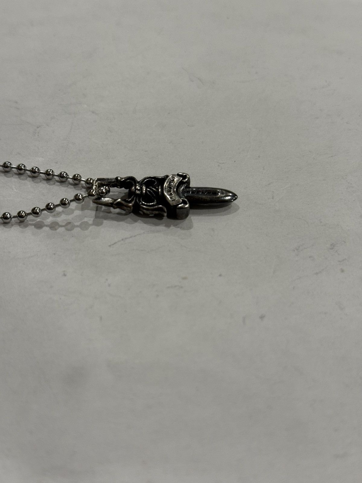 Chrome Hearts Chrome Hearts Dagger Pendant Silver Ball Chain Necklace 925 Size ONE SIZE - 7 Thumbnail