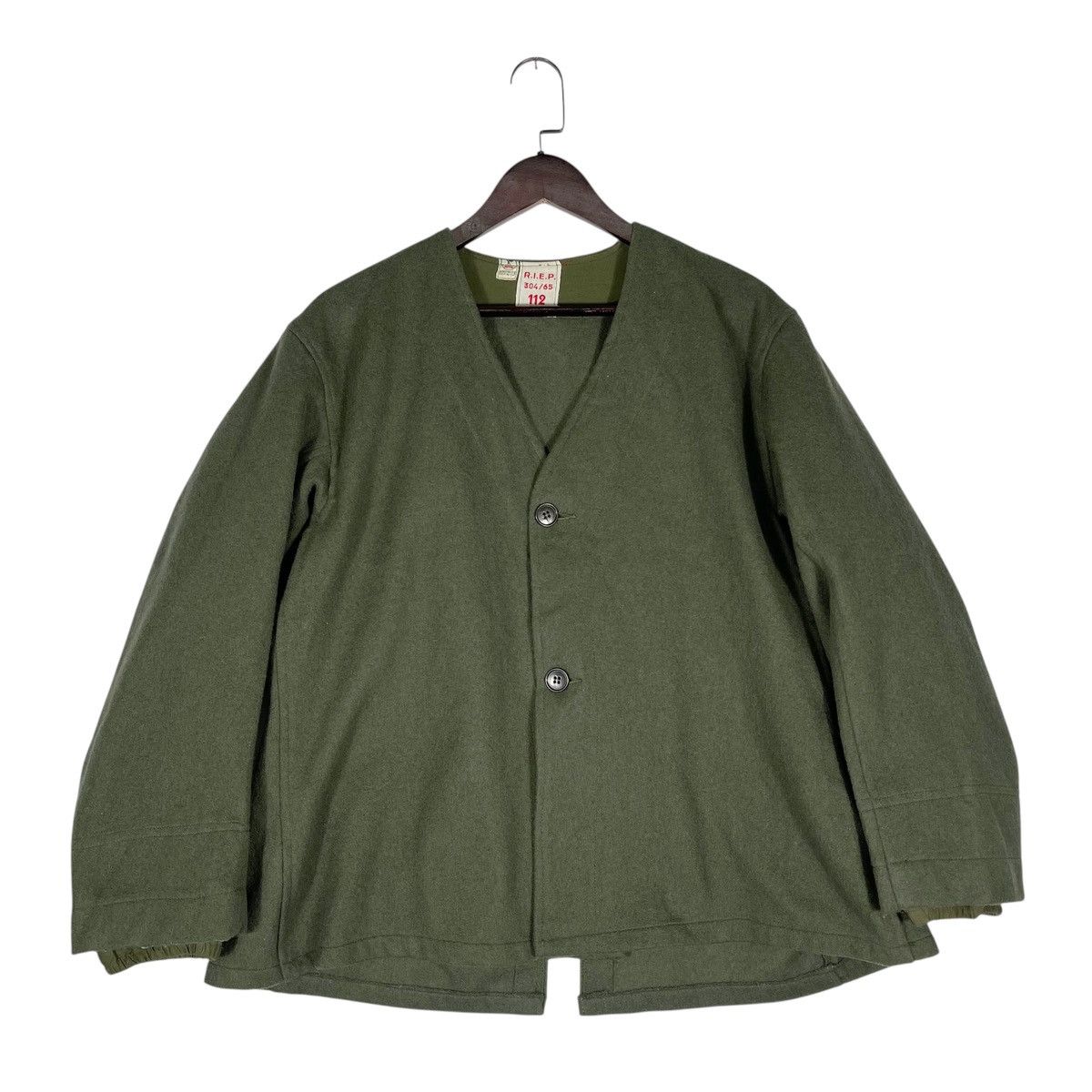 Vintage Vintage 60s French Military Wool Liner Jacket | Size XL / US 12-14 / IT 48-50 - 6 Thumbnail