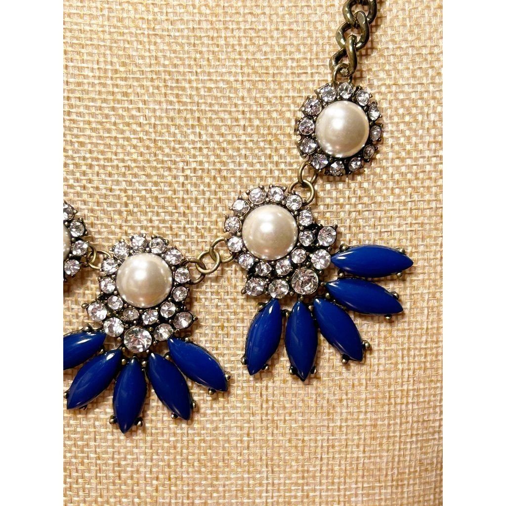 Other BaubleBar Women's Statement Necklace in Blue/White/Clear Size ONE SIZE - 3 Thumbnail
