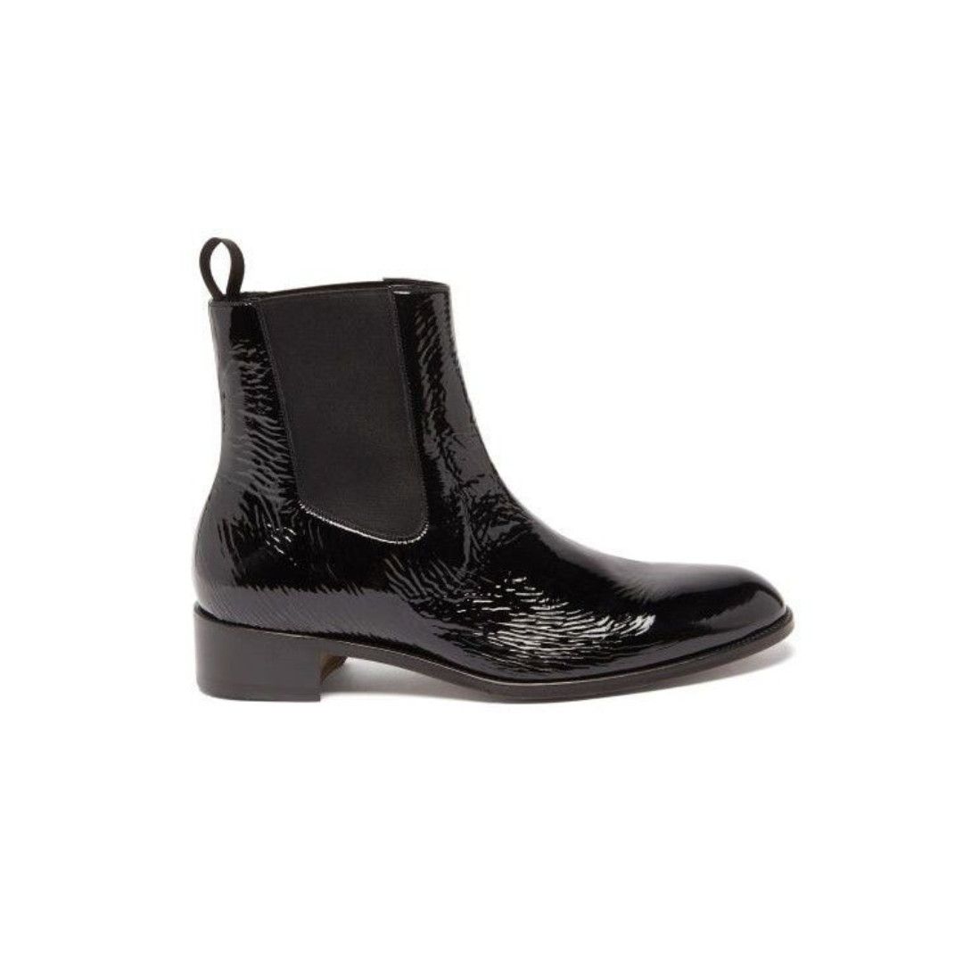 Tom Ford o1loc1c1024 J1331T Sheep Leather Boot in Black Size US 11 / EU 44 - 1 Thumbnail