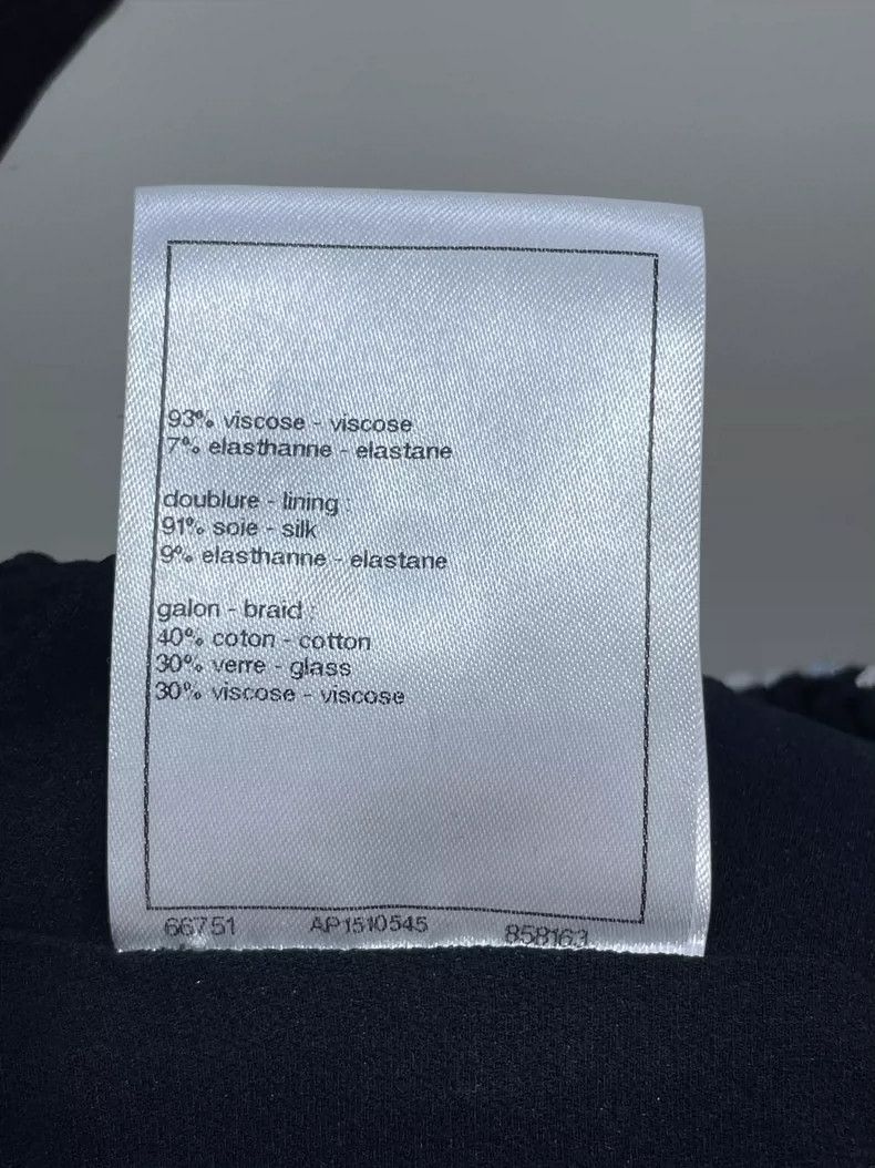 Chanel Chanel 24C early spring black half-high collar rhinestone Size XXS / US 00 / IT 34 - 8 Thumbnail