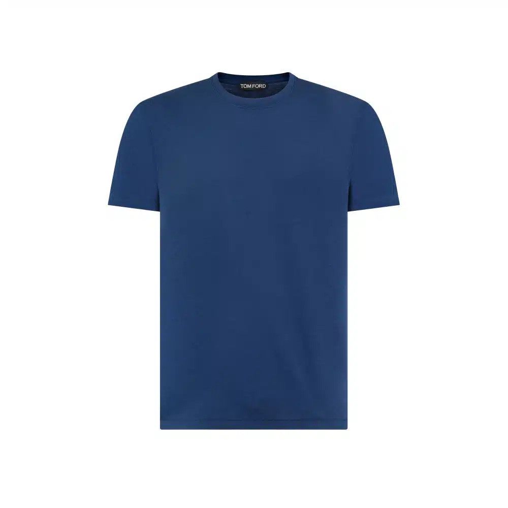 Tom Ford o1loc1c0226 JCS004 Crewneck T-Shirt in Blue Size US S / EU 44-46 / 1 - 1 Preview