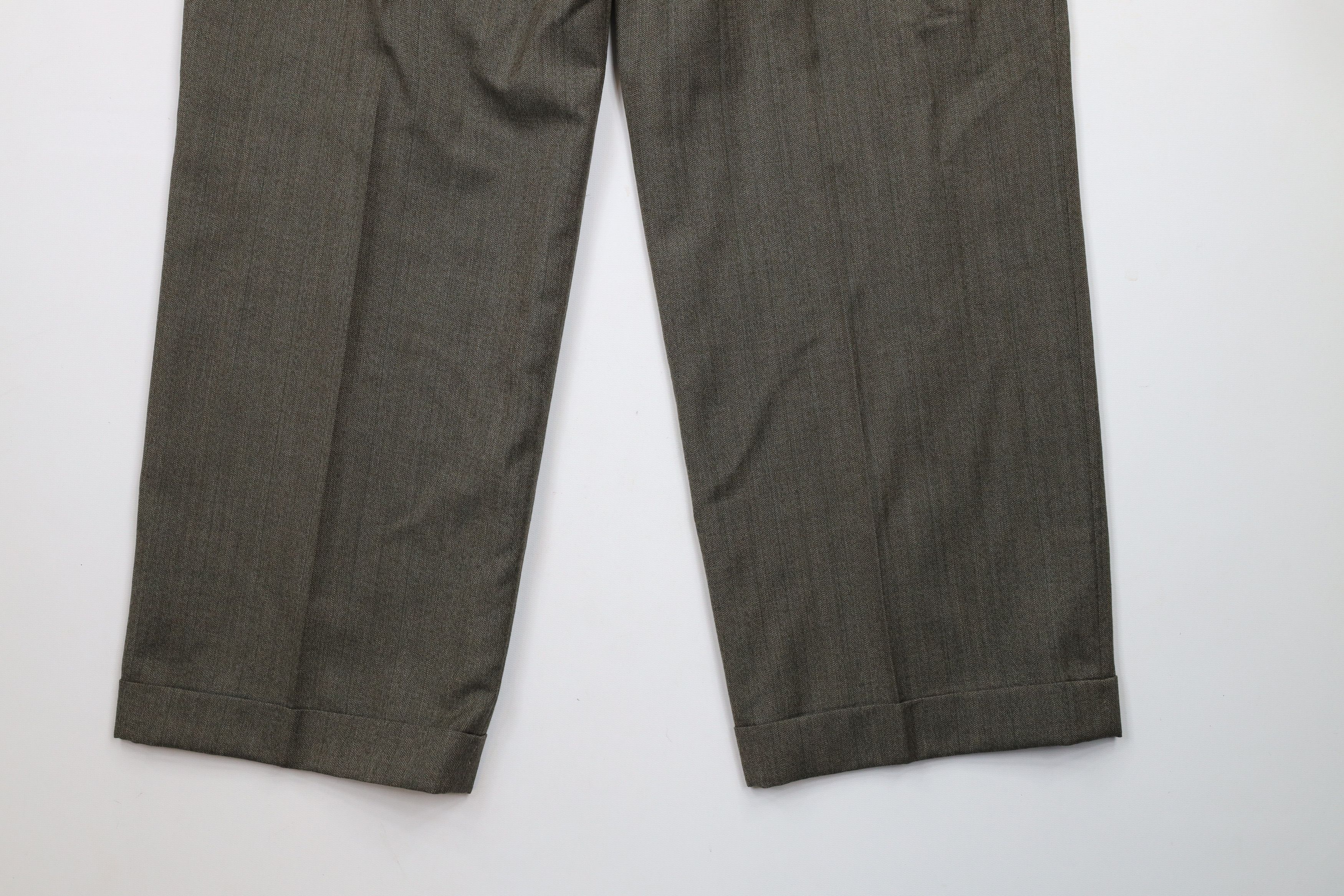 Vintage Vintage 90s Streetwear Herringbone Wide Leg Chino Pants Size US 34 / EU 50 - 11 Thumbnail
