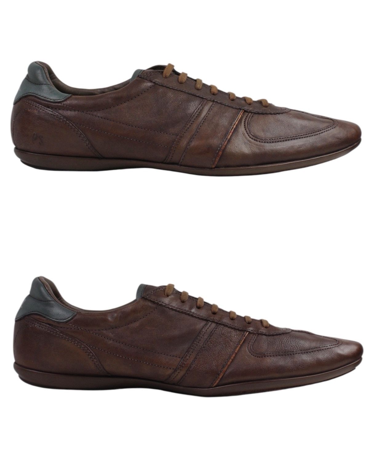 Paul Smith 2000S PAUL SMITH PS MEN’S BROWN LEATHER SNEAKERS Size US 9 / EU 42 - 1 Thumbnail