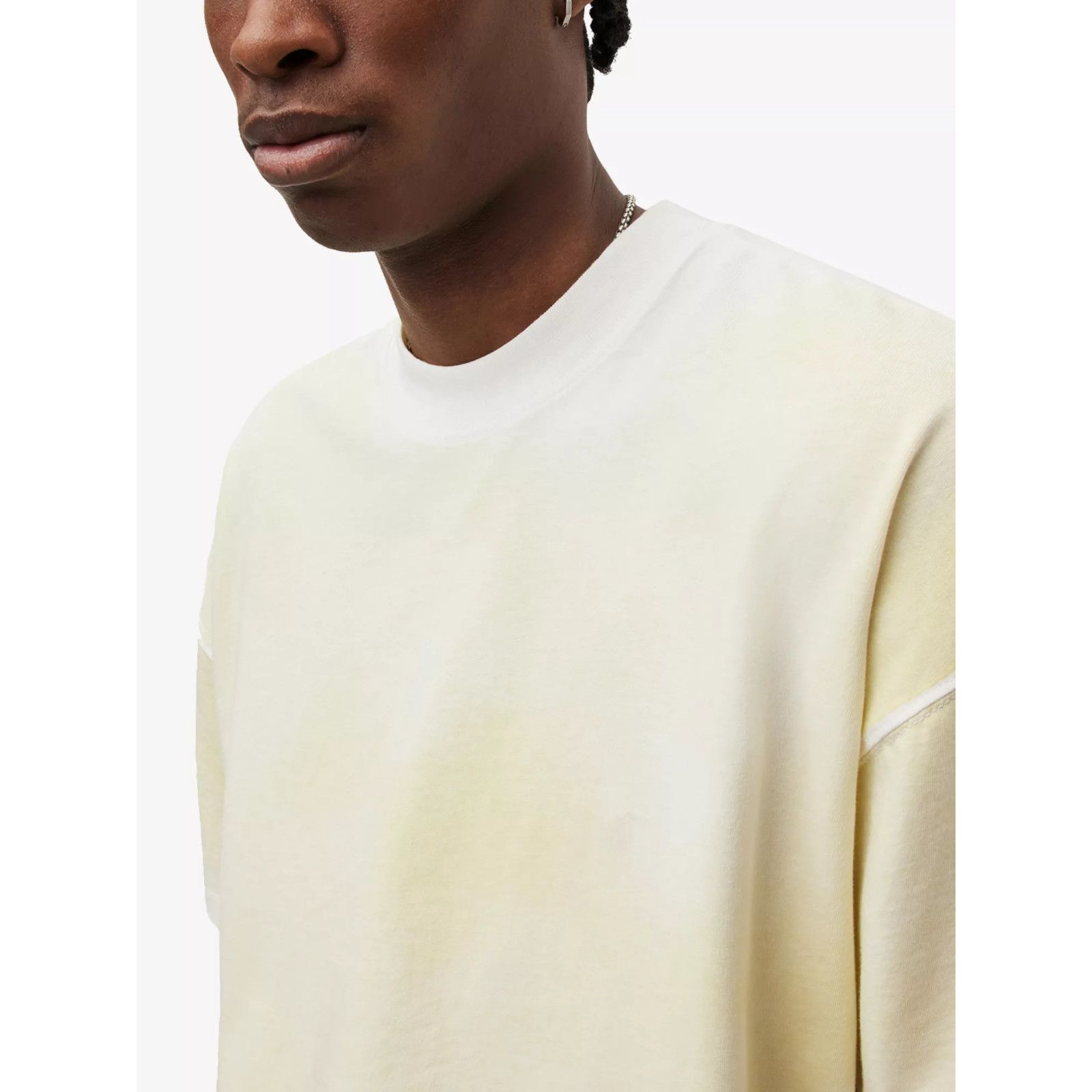 Allsaints ALLSAINTS Luca Oversized Tee XL Chartreuse Organic Cotton Size US XL / EU 56 / 4 - 10 Thumbnail