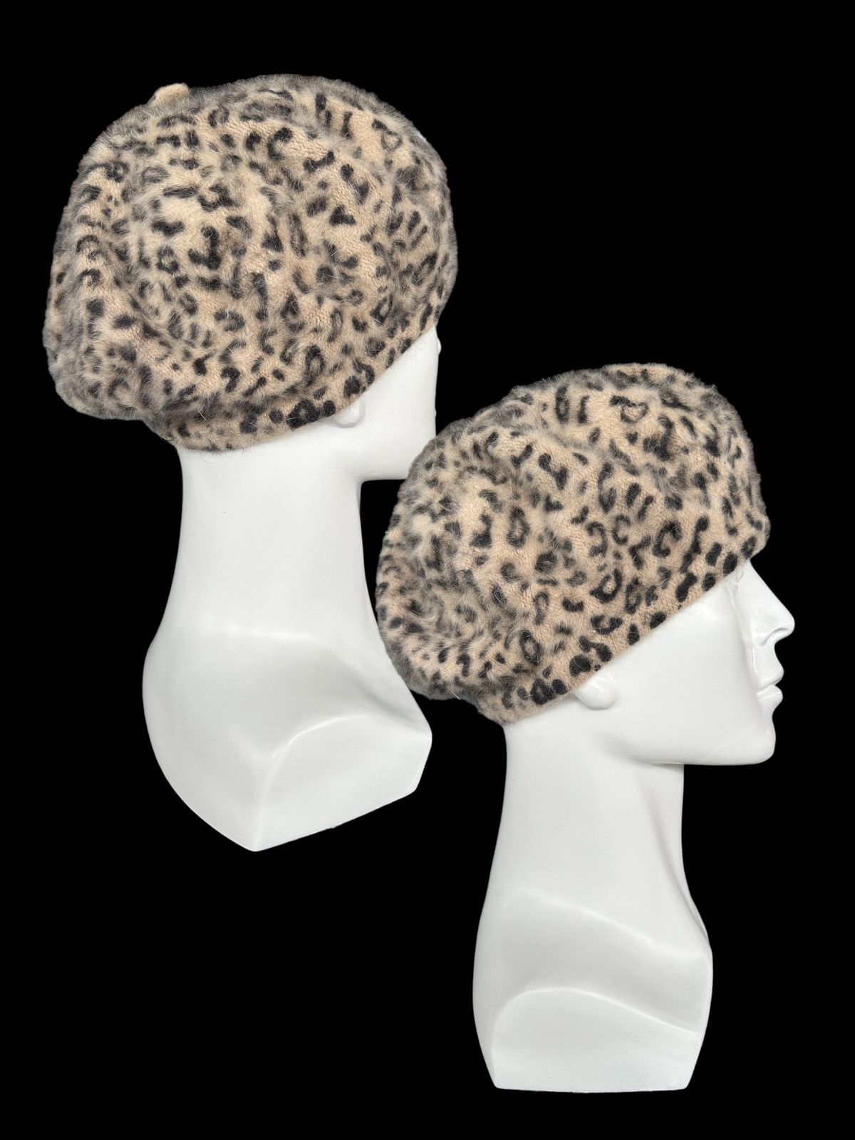Japanese Brand × Kapital × Vintage Leopard Japanese Brand mossy Fur Hats ☠️🎌 Size ONE SIZE - 1 Thumbnail