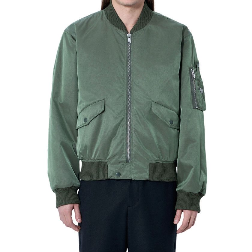 Prada PRADA Re-Nylon Green Bomber Jacket New & Authentic (Men's si Size US XL / EU 56 / 4 - 1 Thumbnail