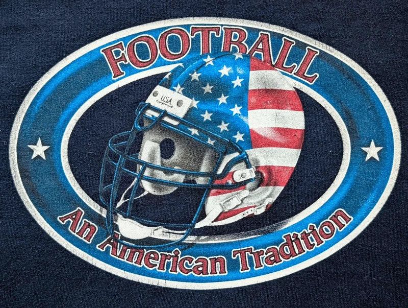 Jerzees Vintage crewneck hoodie football american USA Jerzees 90s Size US XL / EU 56 / 4 - 5 Thumbnail
