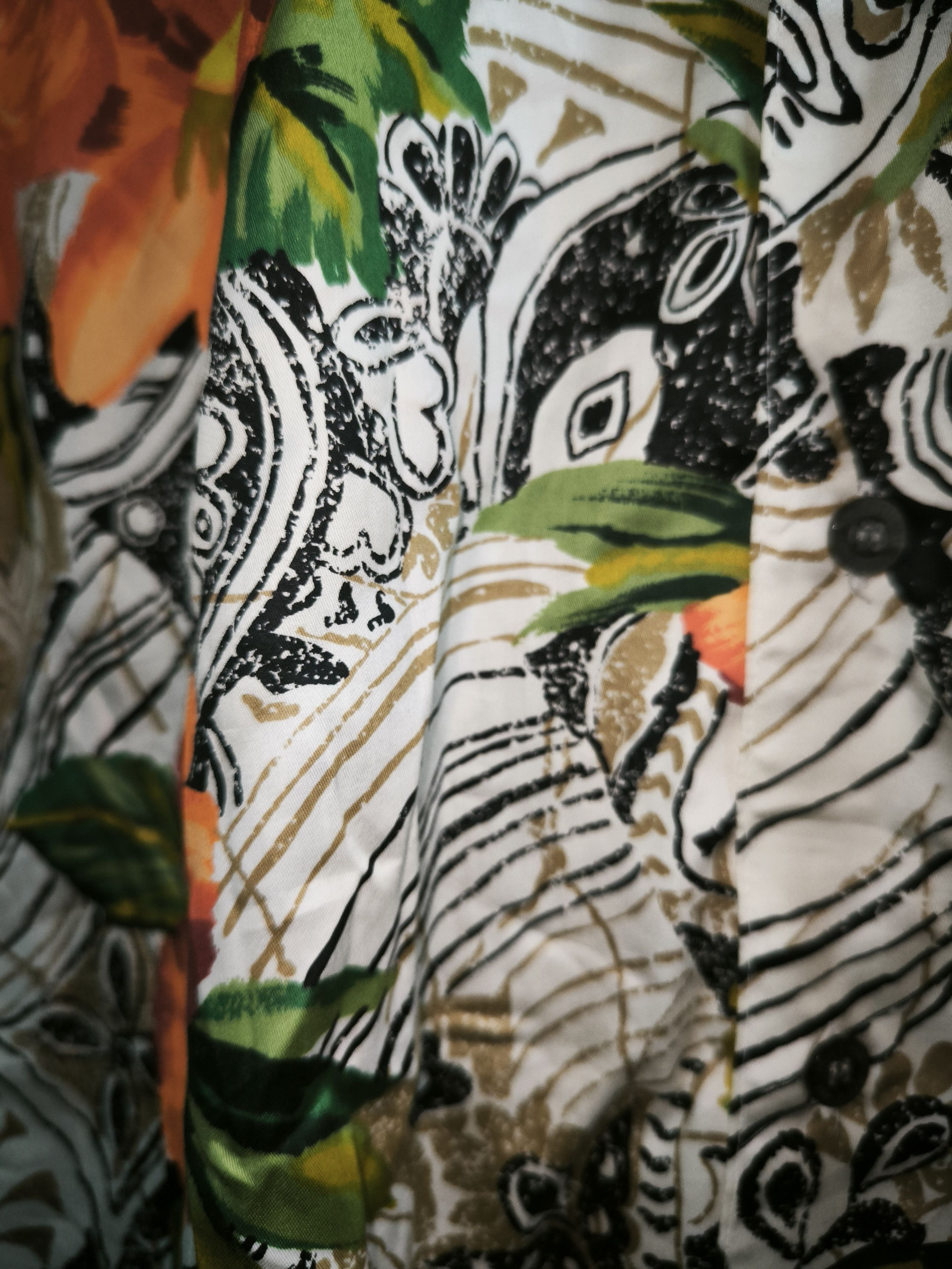 Designer × Vintage Modigliani Floral Fullprint Button Up Short Sleeve Shirt Size US M / EU 48-50 / 2 - 10 Thumbnail