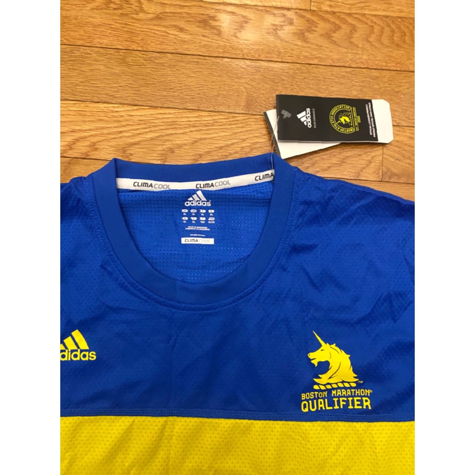 Adidas Adidas Boston Marathon Qualifier Short Sleeve Shirt XL Mens Multicolor NWT Size US XL / EU 56 / 4 - 3 Thumbnail