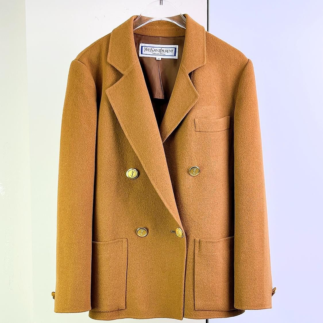 Saint Laurent Paris Saint Laurent Wool Double Breasted Coat Size M Size M / US 6-8 / IT 42-44 - 1 Thumbnail