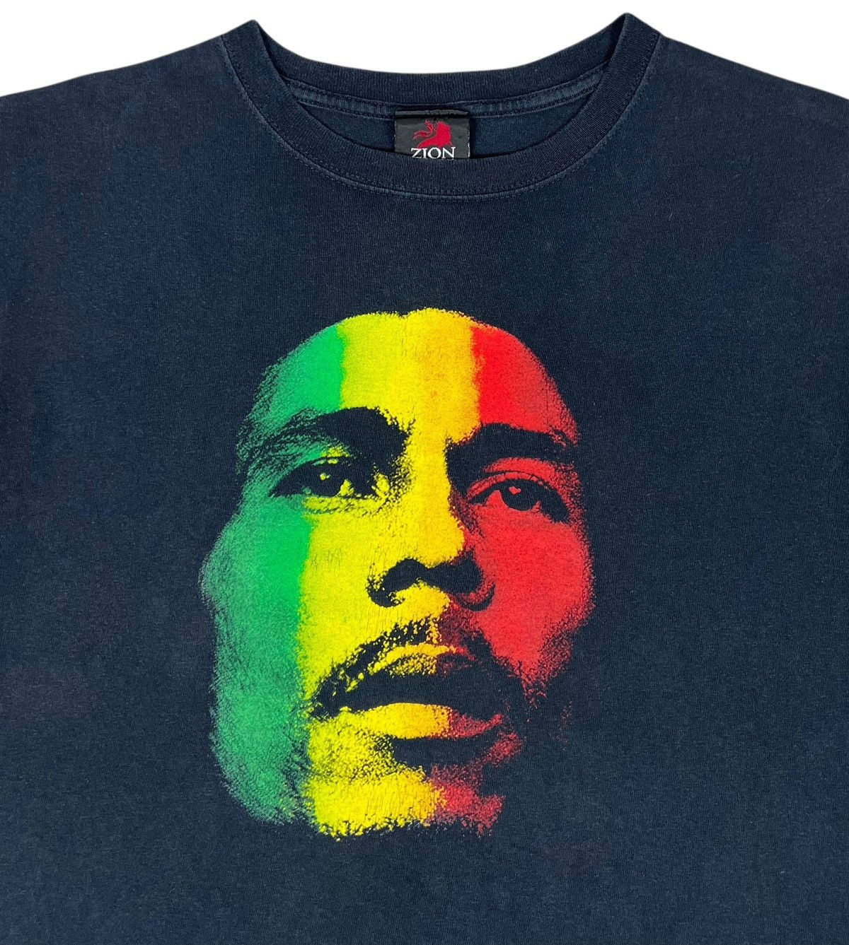 Band Tees Vintage Distressed Bob Marley Rasta Flag Tee Size US M / EU 48-50 / 2 - 3 Thumbnail