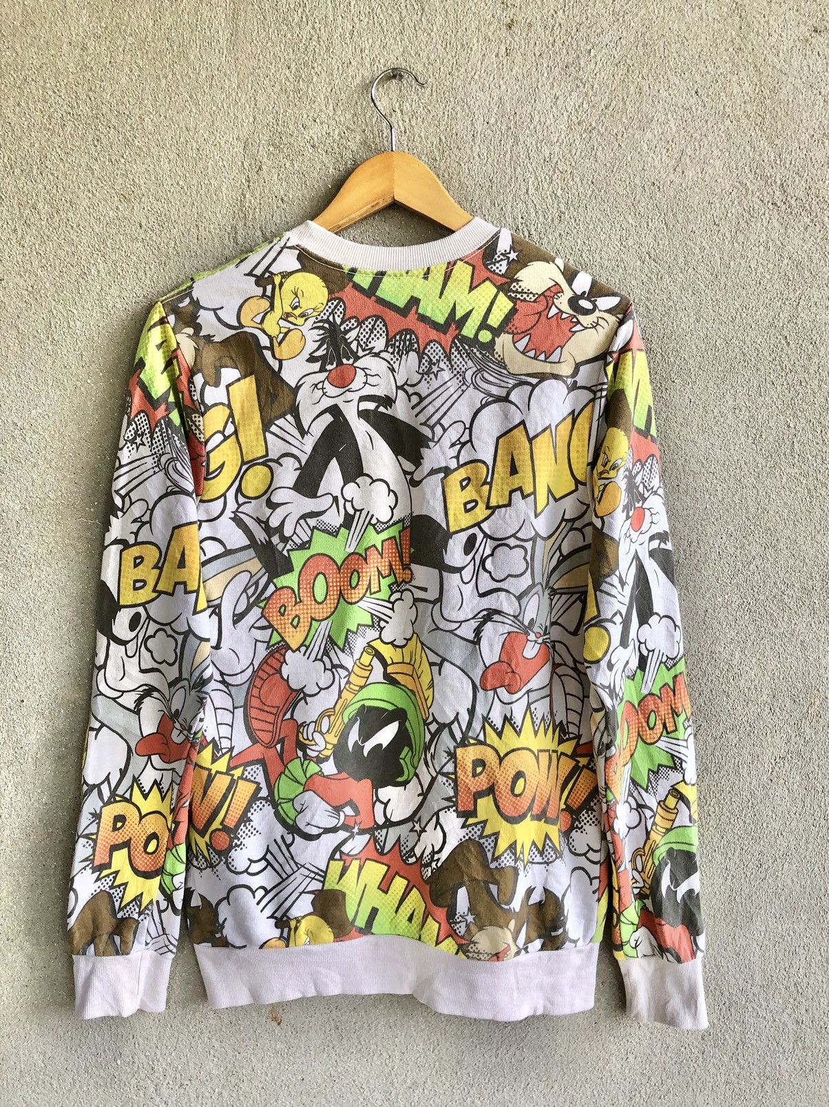 Cartoon Network Vintage Looney Tunes overprint sweatshirt Size US M / EU 48-50 / 2 - 2 Thumbnail
