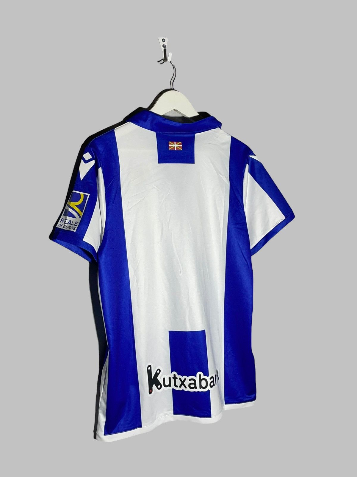 Macron Real Sociedad Macron 2024/25 Home Football Shirt Size US L / EU 52-54 / 3 - 8 Thumbnail