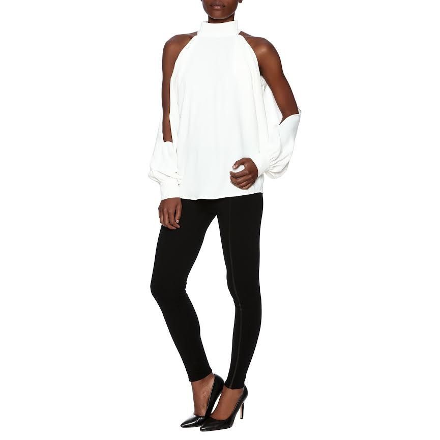 Nordstrom Do + Be | Shoulder Slit Top | Size Small Size S / US 4 / IT 40 - 3 Thumbnail