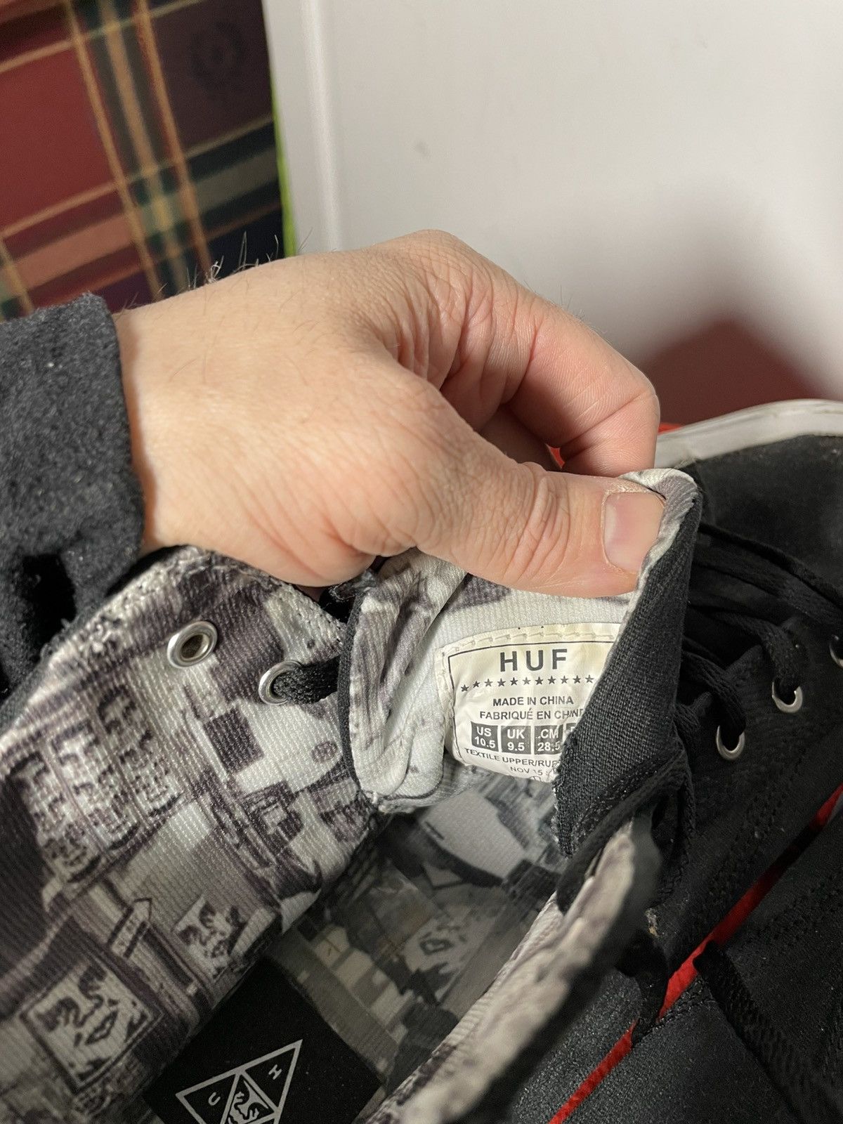 Huf Huf x obay hightop Size US 10.5 / EU 43-44 - 4 Thumbnail