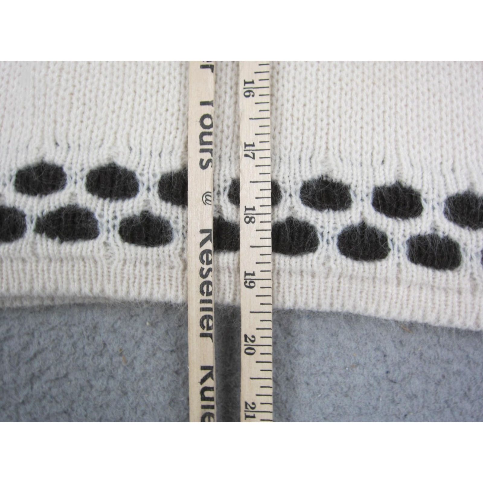 Vintage VINTAGE Jacqueline Vest Womens Large Creme Brown Knit Sweater Orlon Acrylic 90s Size L / US 10 / IT 46 - 6 Thumbnail