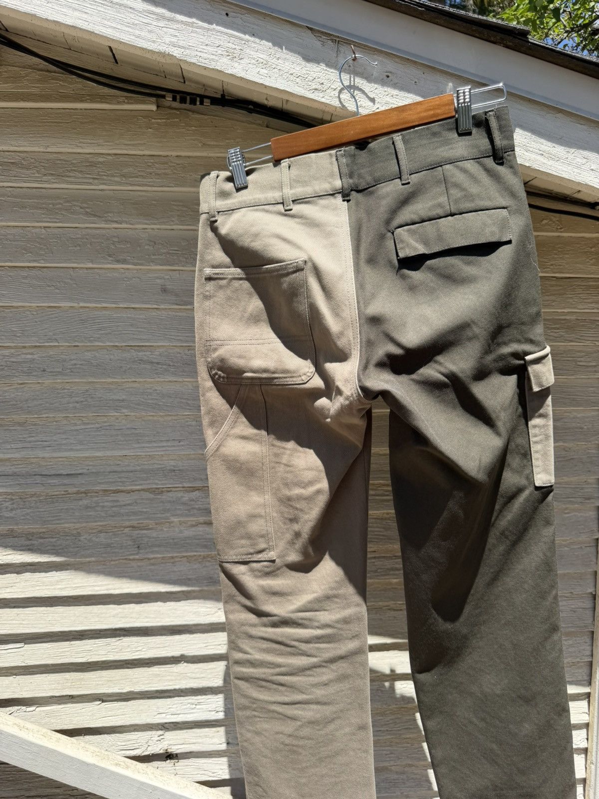 Gosha Rubchinskiy Gosha Rubchinskiy SS18 Split Work Trousers Size US 32 / EU 48 - 4 Thumbnail